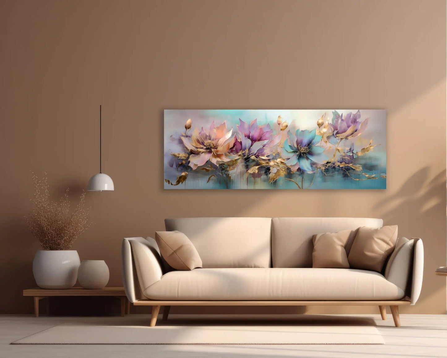 Flowers Canvas Art - Floral Symphony-Wall decor by Gtaart.ca