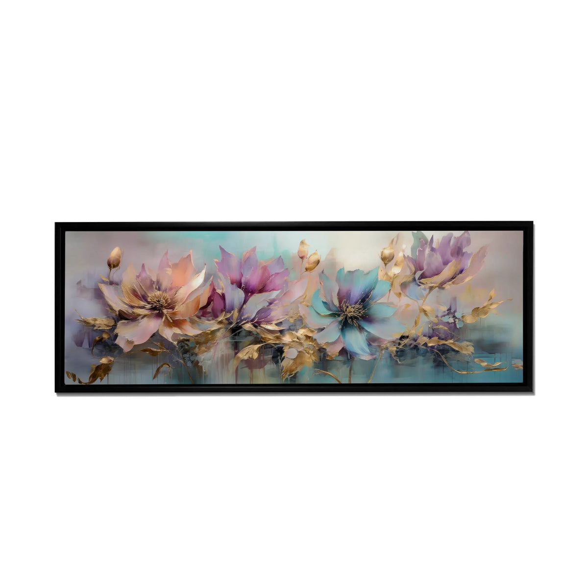 Flowers Canvas Art - Floral Symphony-Wall decor by Gtaart.ca