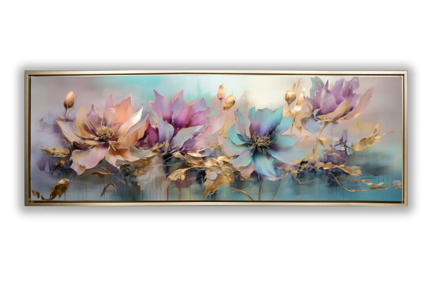 Flowers Canvas Art - Floral Symphony-Wall decor by Gtaart.ca