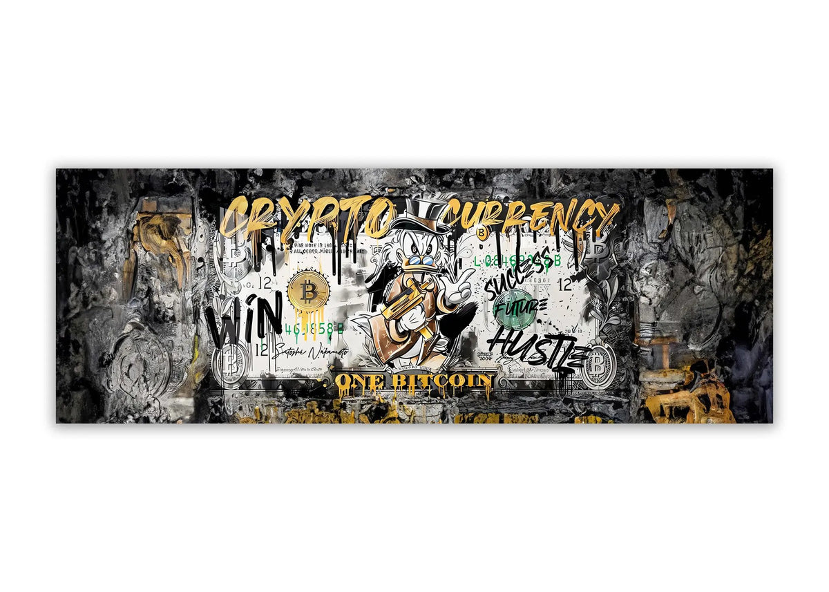 Wall art-Bitcoin Pop art-Canvas Printed by Gtaart.ca