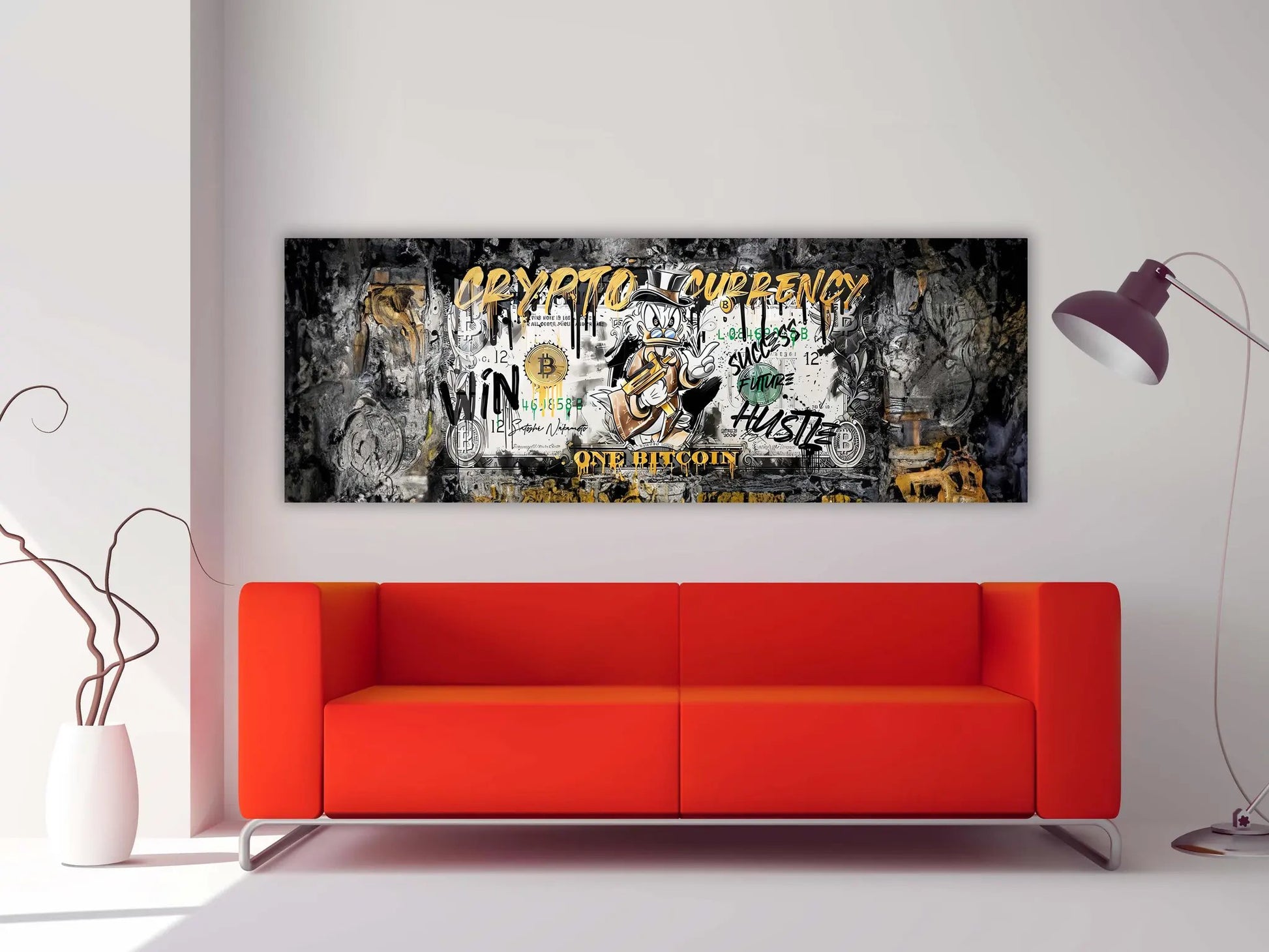 Wall art-Bitcoin Pop art-Canvas Printed by Gtaart.ca