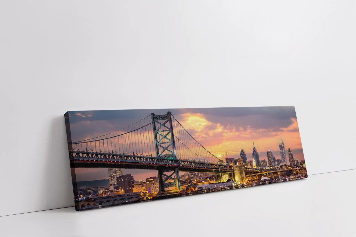 Philadelphia Skyline 72" x 24" Fine Art Canvas by GTAART.CA