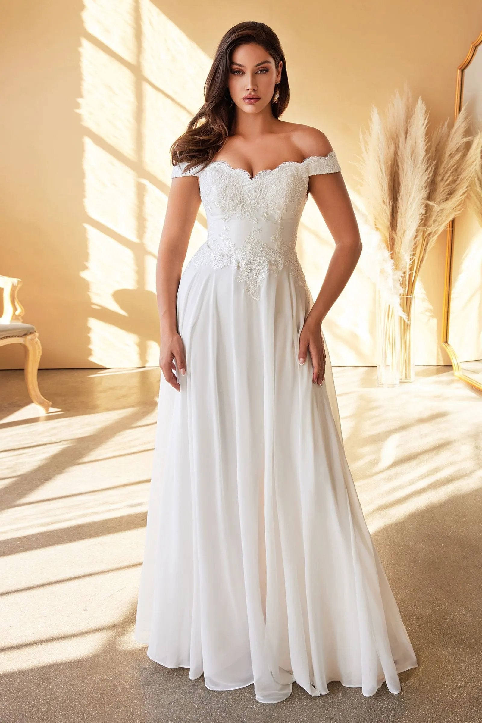 Lacelet Off The Shoulder Bridal Gown by Tux-USA