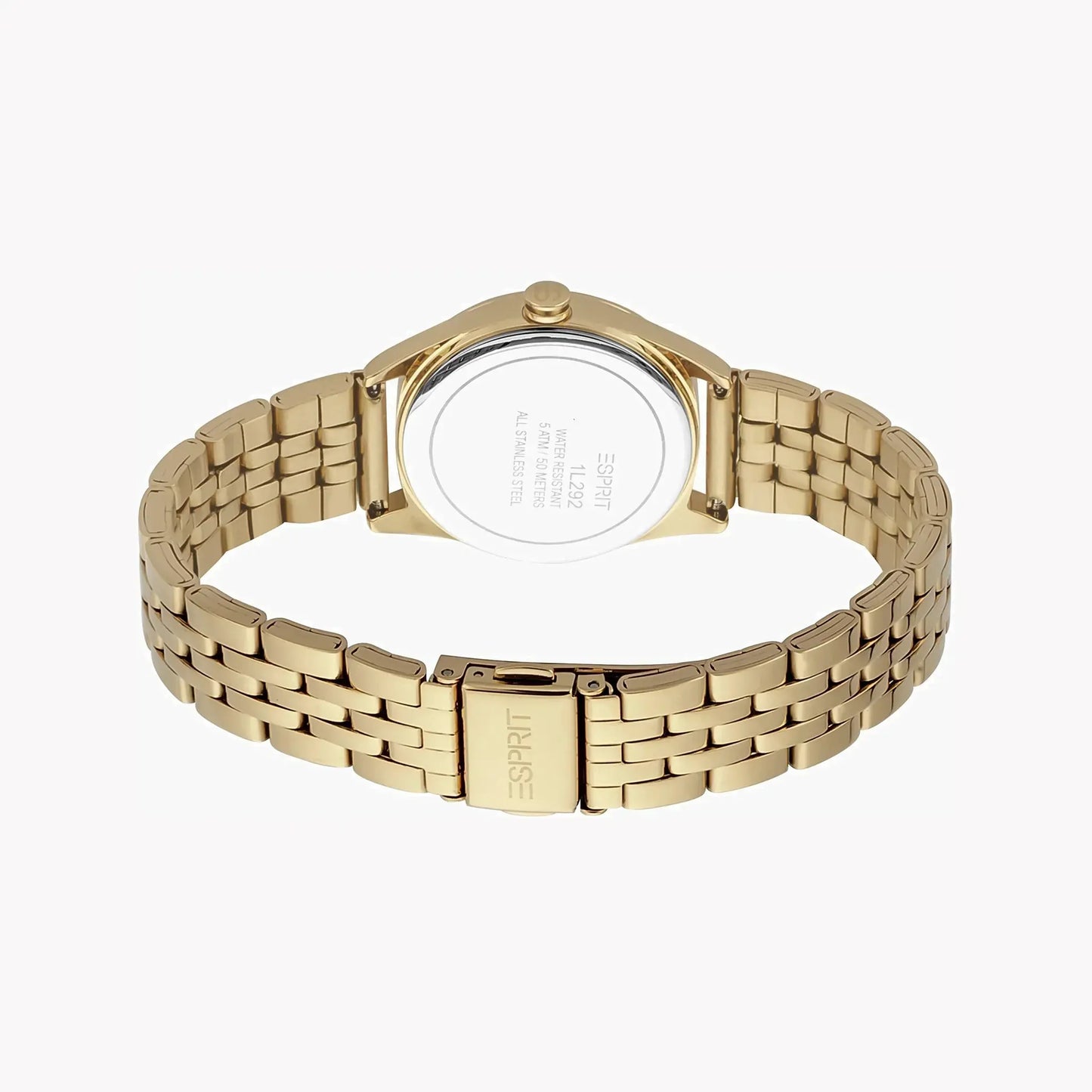 Esprit Women's Gold Stainless Steel Watch, Silver Dial | Es1l131m0015 by ESPRIT