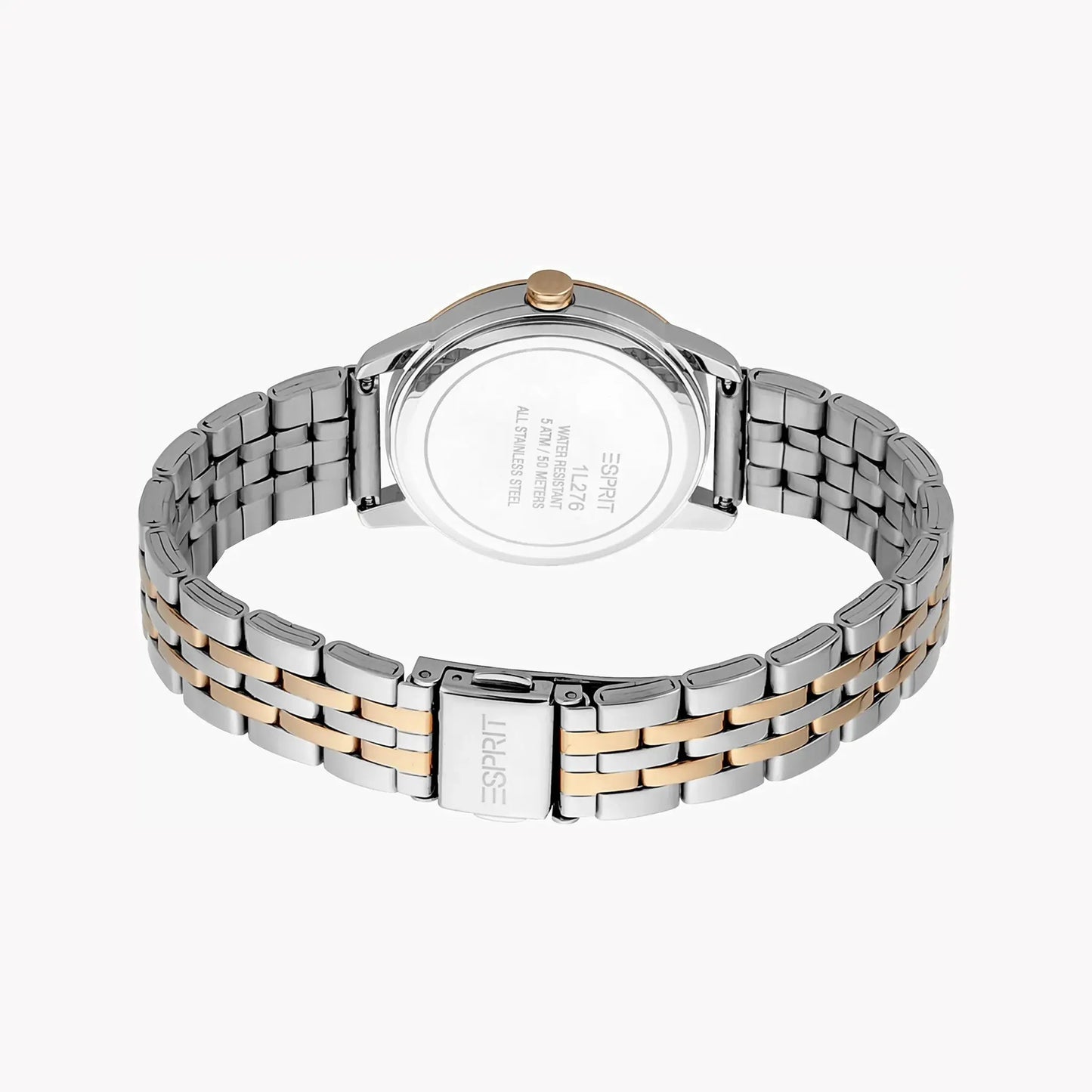 Esprit Women's Silver & Rose Gold Watch, Silver Dial | Es1l150m0025 by ESPRIT