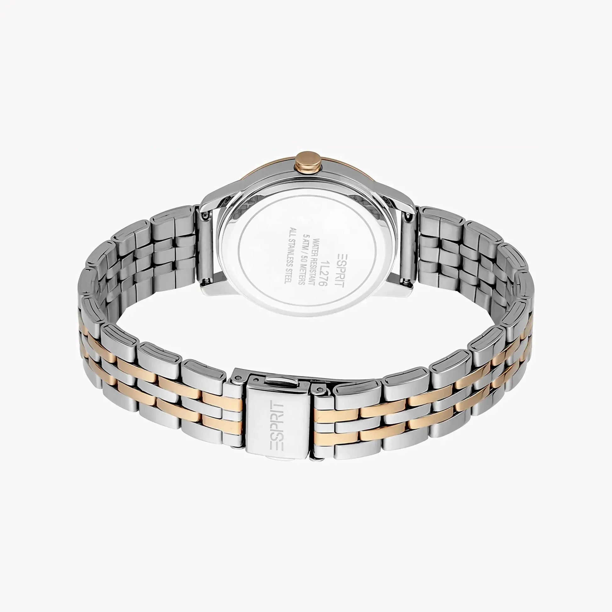Esprit Women's Silver & Rose Gold Watch, Silver Dial | Es1l150m0025 by ESPRIT