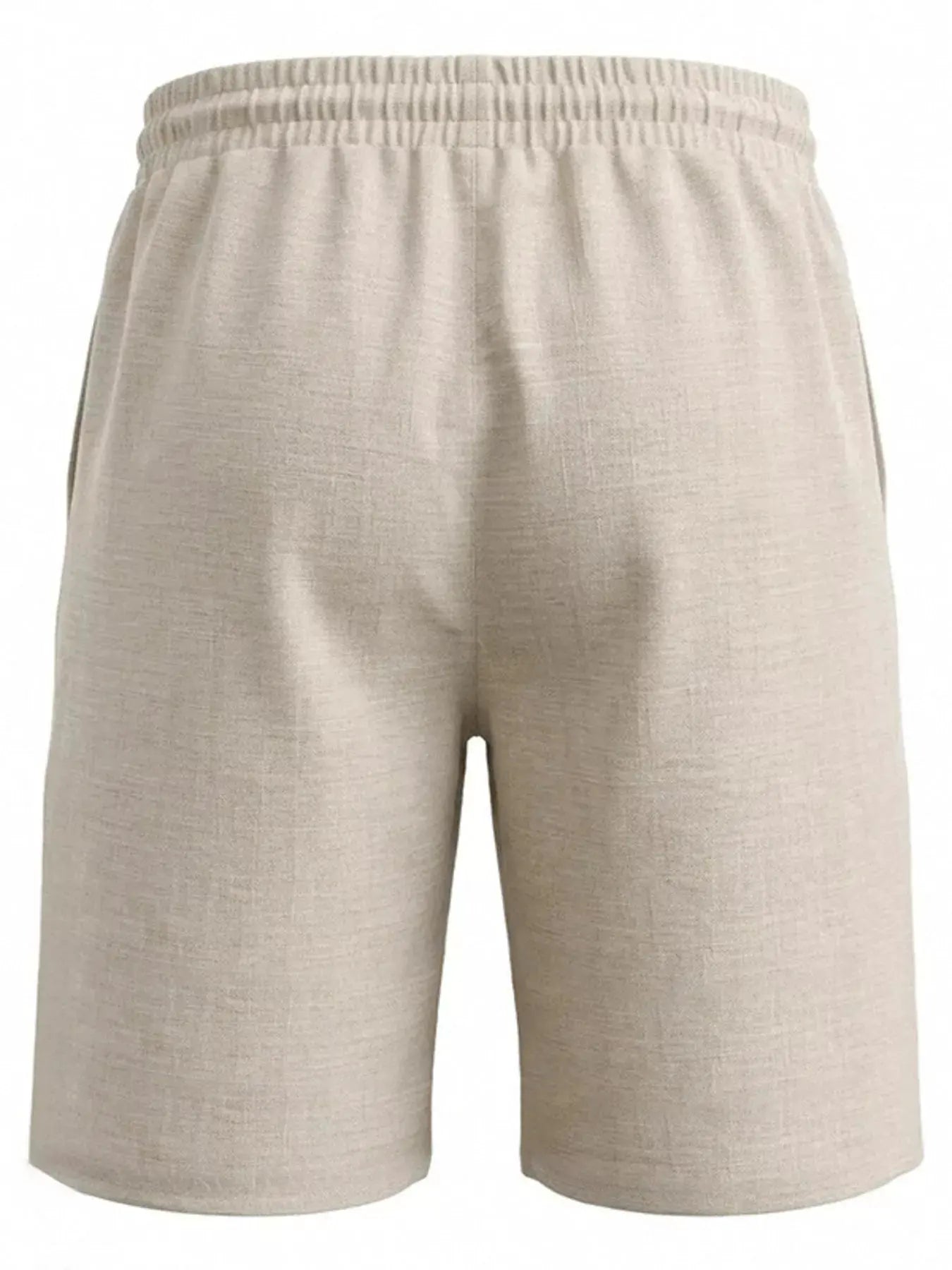 Men's Full Size Linen Blend Drawstring Shorts Plus Size by Partner Label