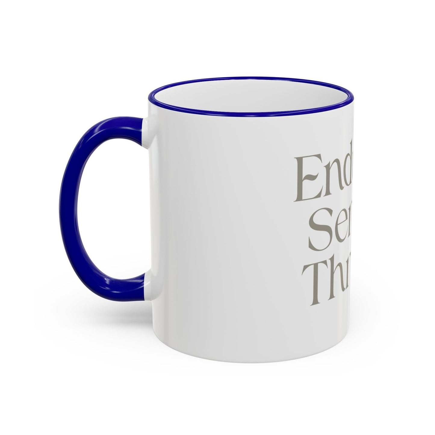 Endure. Serve. Thrive. Accent Rim Ceramic Mug