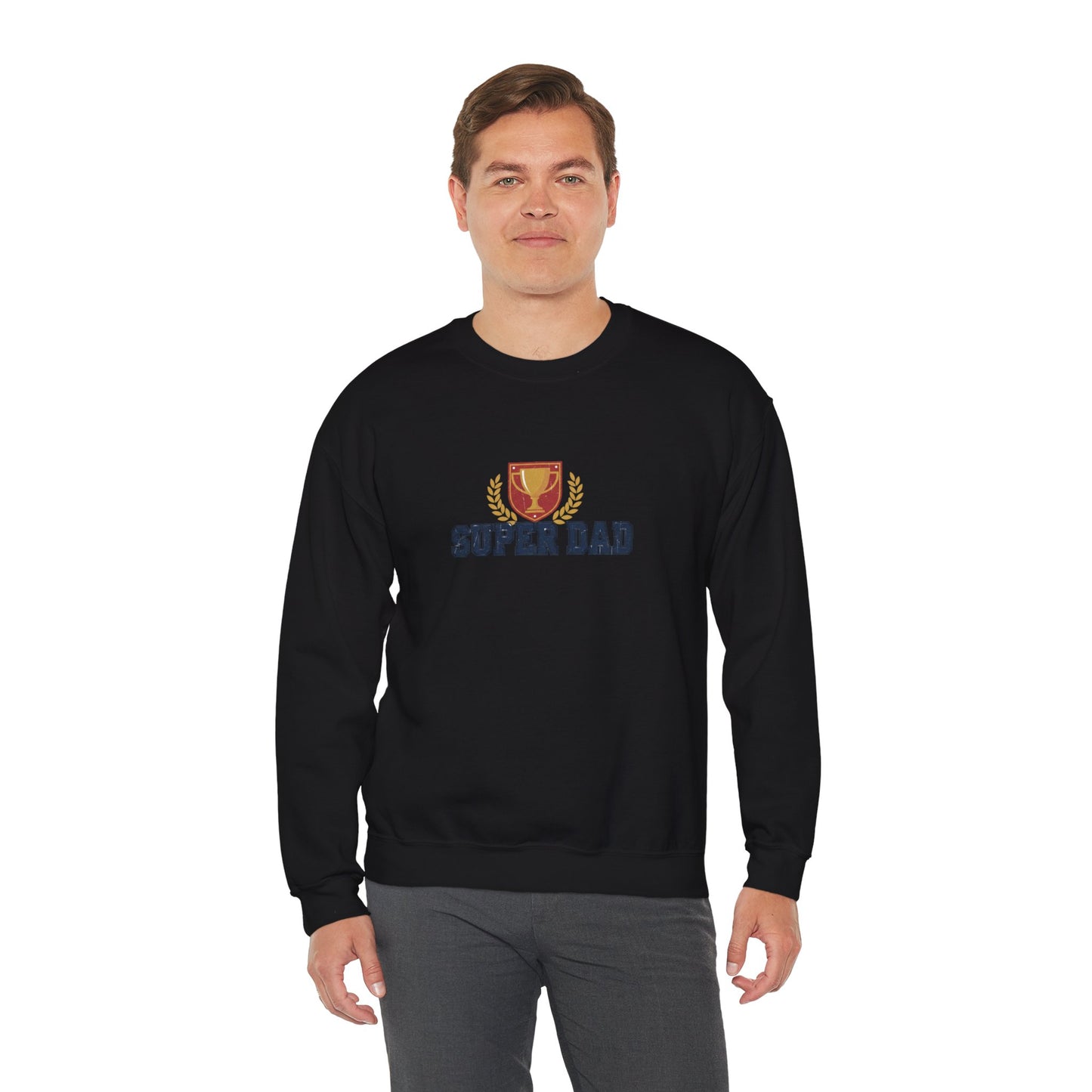 Super Dad Crewneck Sweatshirt | Dad Era, Varsity Text
