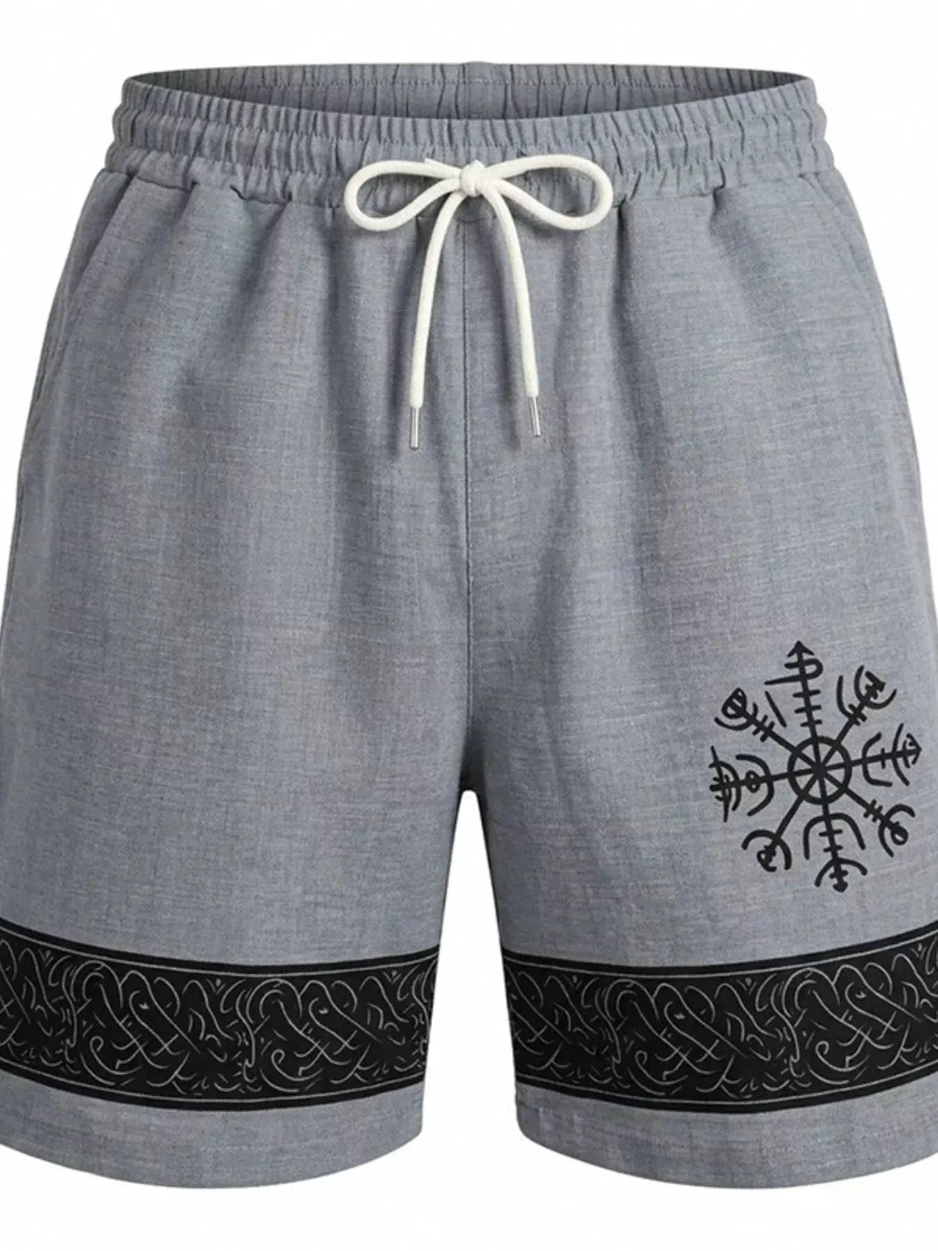 Men's Full Size Linen Blend Drawstring Shorts Plus Size by Partner Label