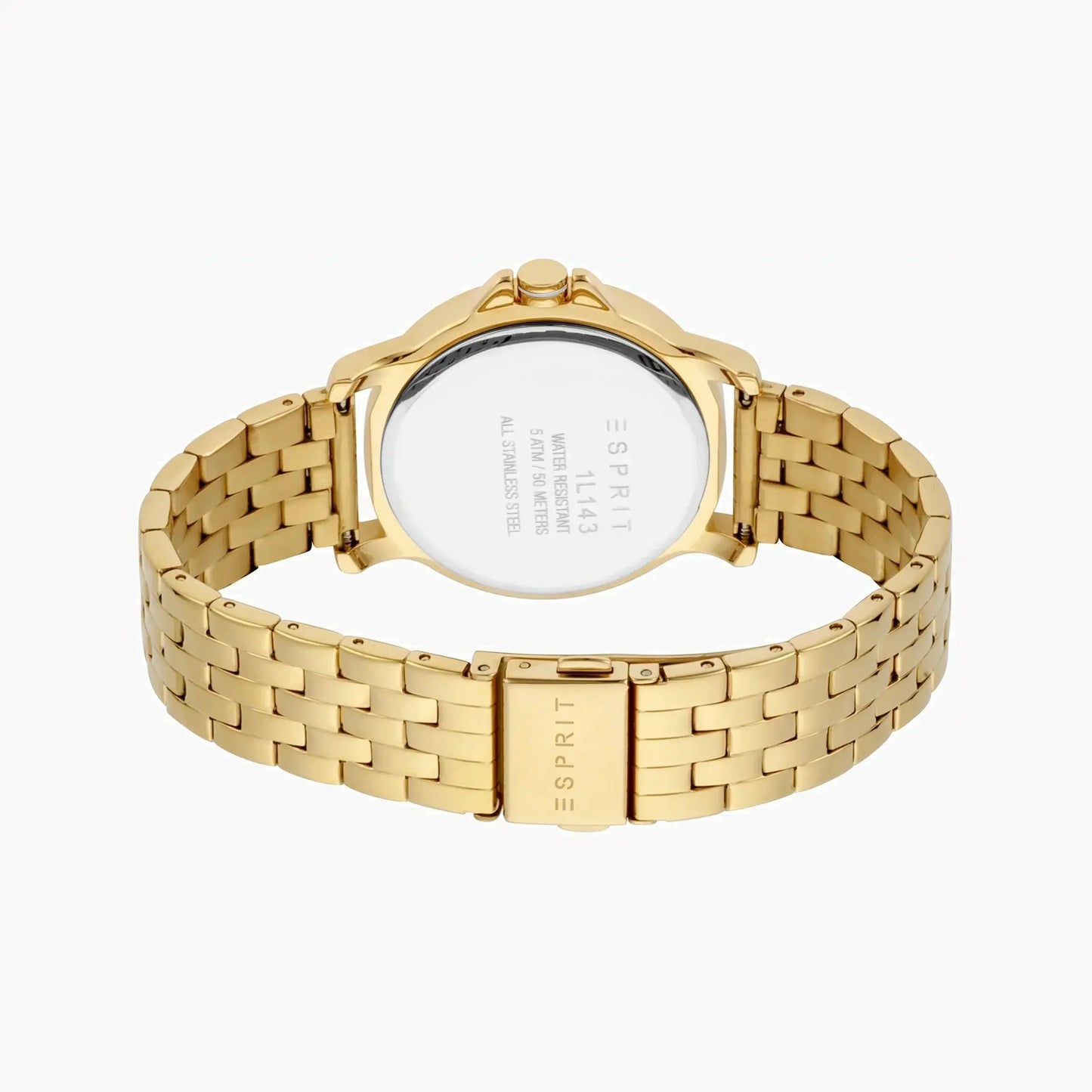 Esprit Women's Gold Stainless Steel Watch, Champagne Dial | Es1l186l0015 by ESPRIT