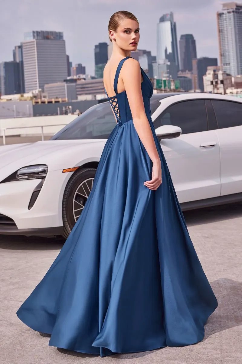 A-Line Soft Satin Dress by Tux-USA