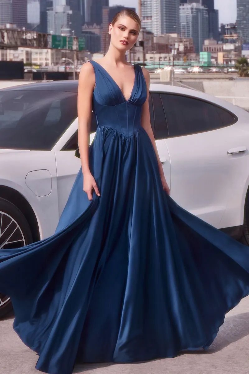 A-Line Soft Satin Dress by Tux-USA