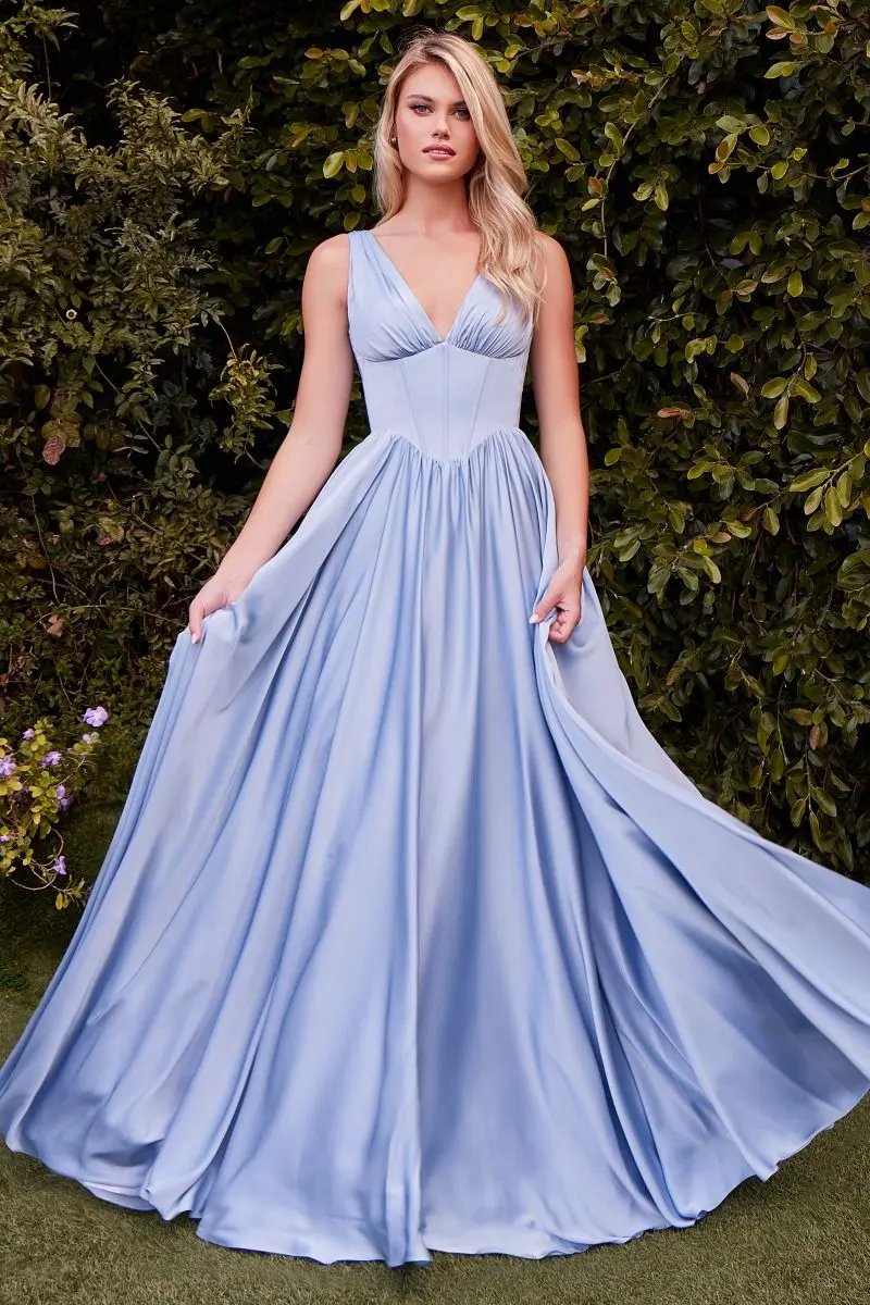 A-Line Soft Satin Dress by Tux-USA