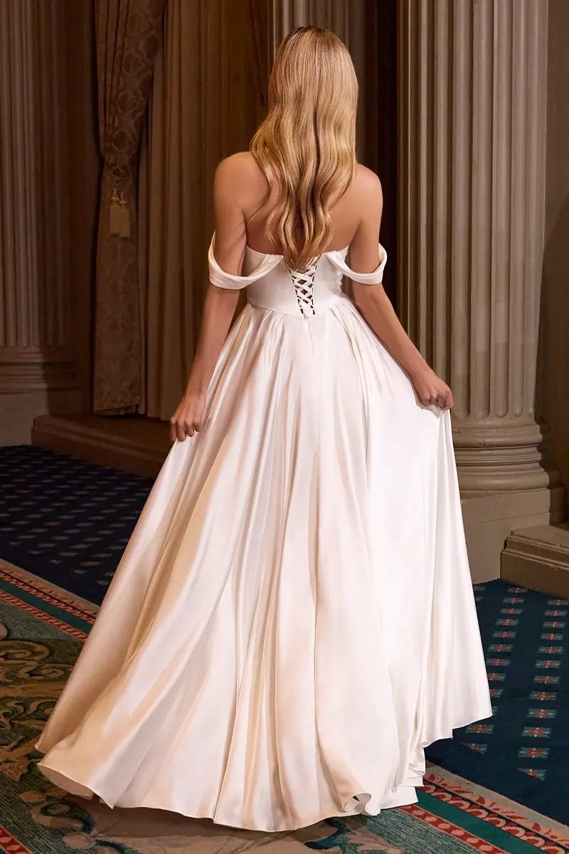 Strapless A-Line Wedding Dress With Sweetheart Neckline by Tux-USA