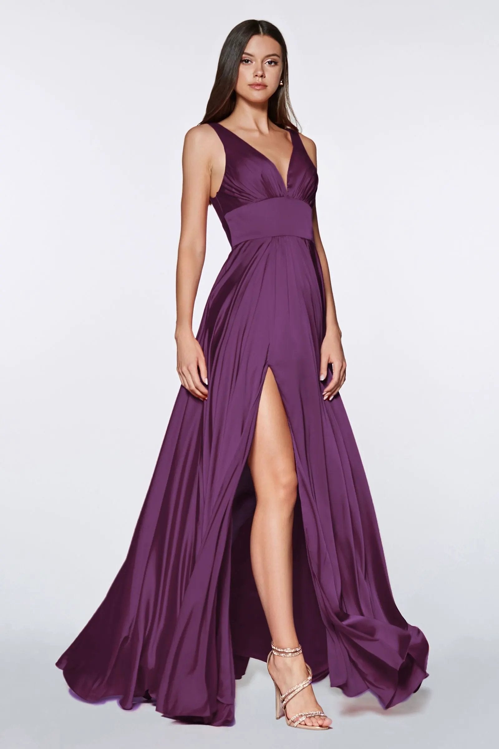 Soft Satin A-Line Dress by Partner Label