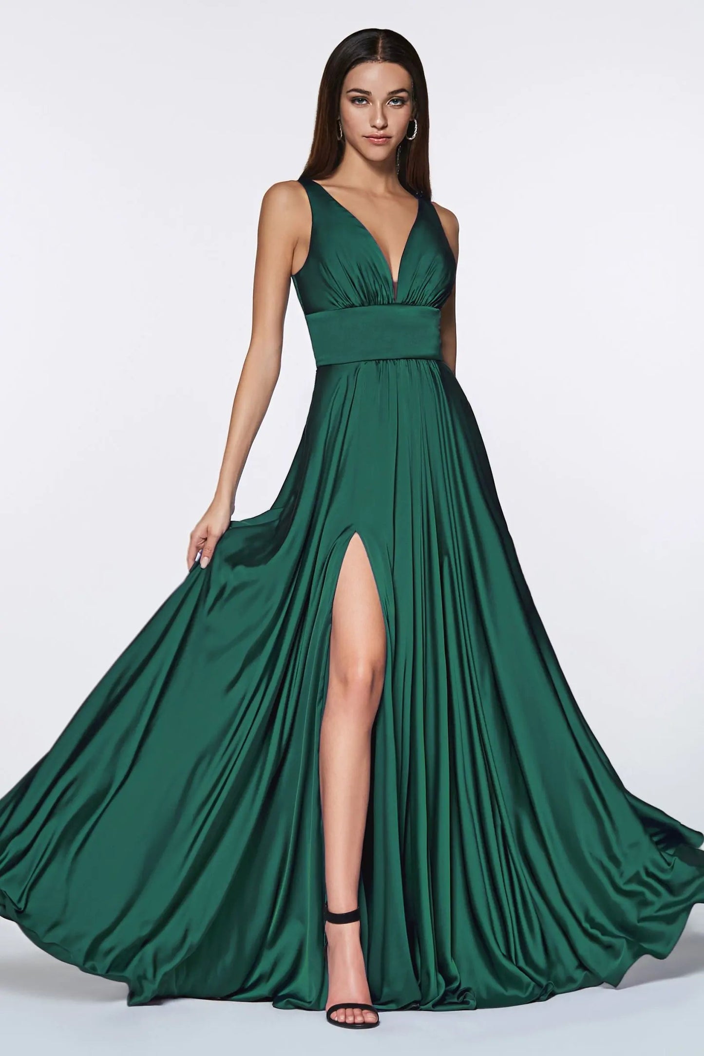 Soft Satin A-Line Dress by Partner Label