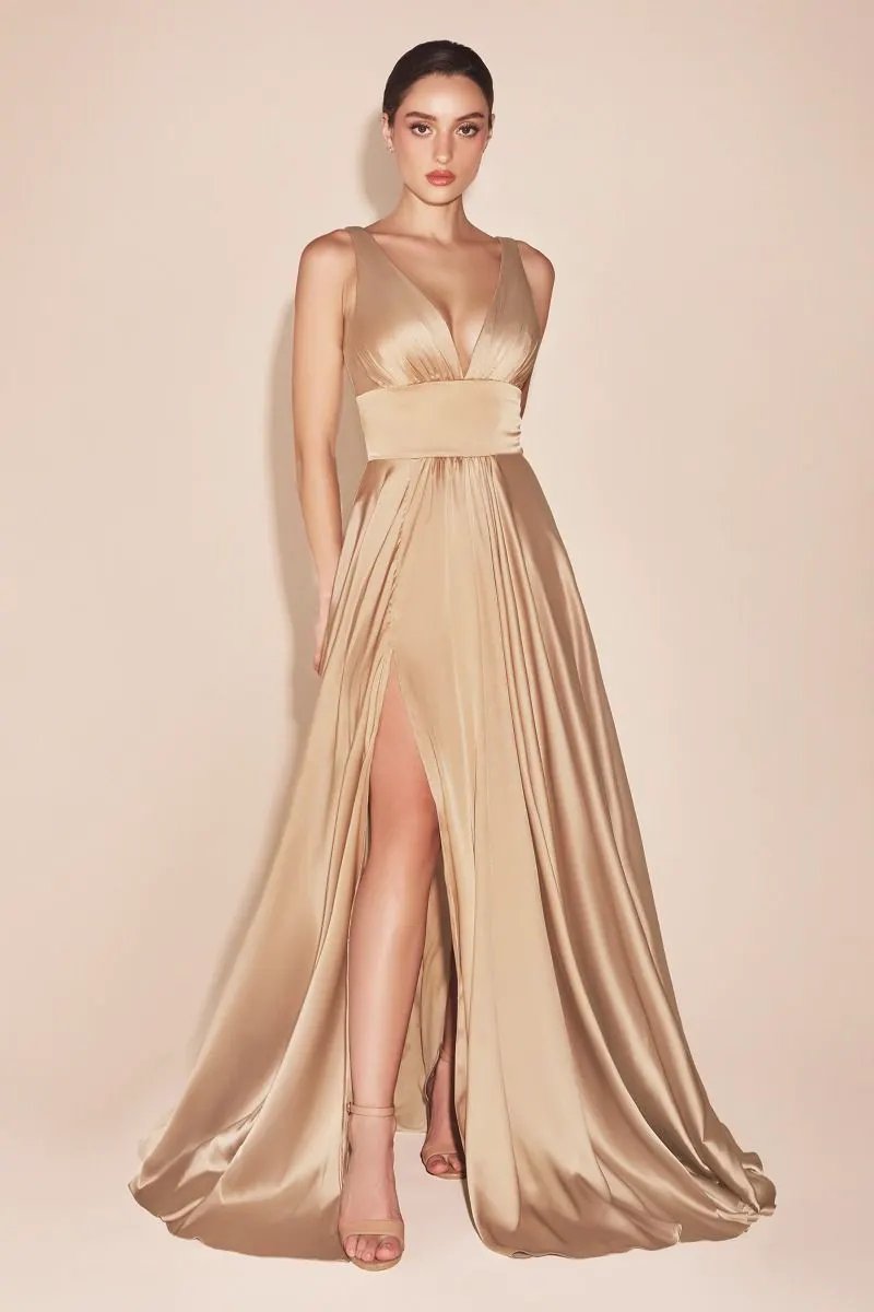 Soft Satin A-Line Dress by Partner Label
