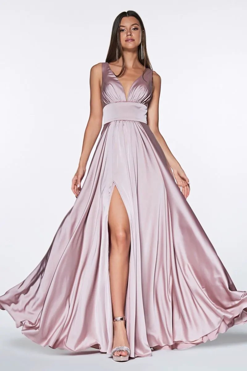 Soft Satin A-Line Dress by Partner Label