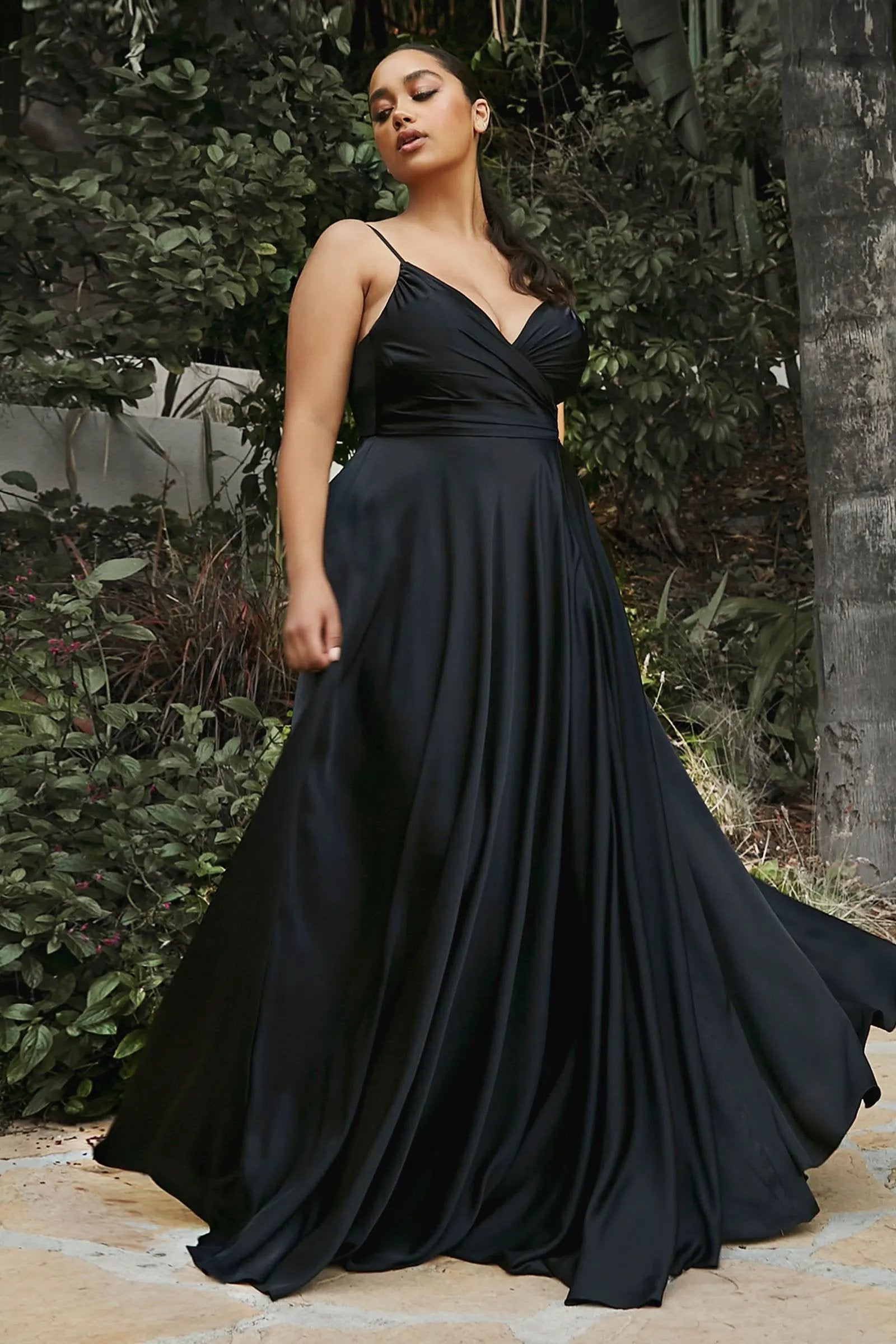 Soft Satin A-Line Sweatheart Neckline With Slit by Tux-USA