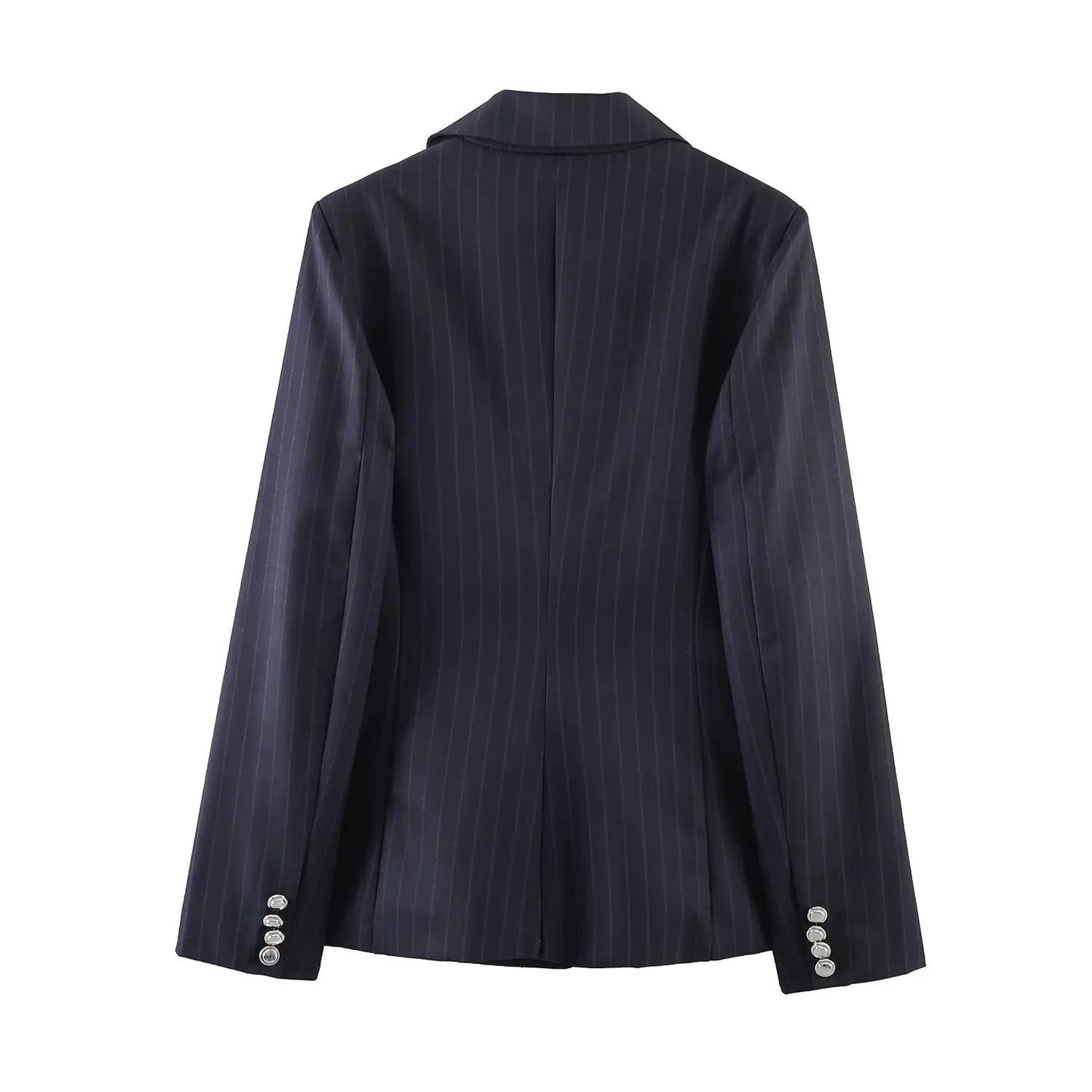 Women's Jacket Dark Navy Pinstripe BYMANYC ® New York WALL STREET PINSTRIPE TAILORED BLAZER - New Collection by BYMANYC ® New York