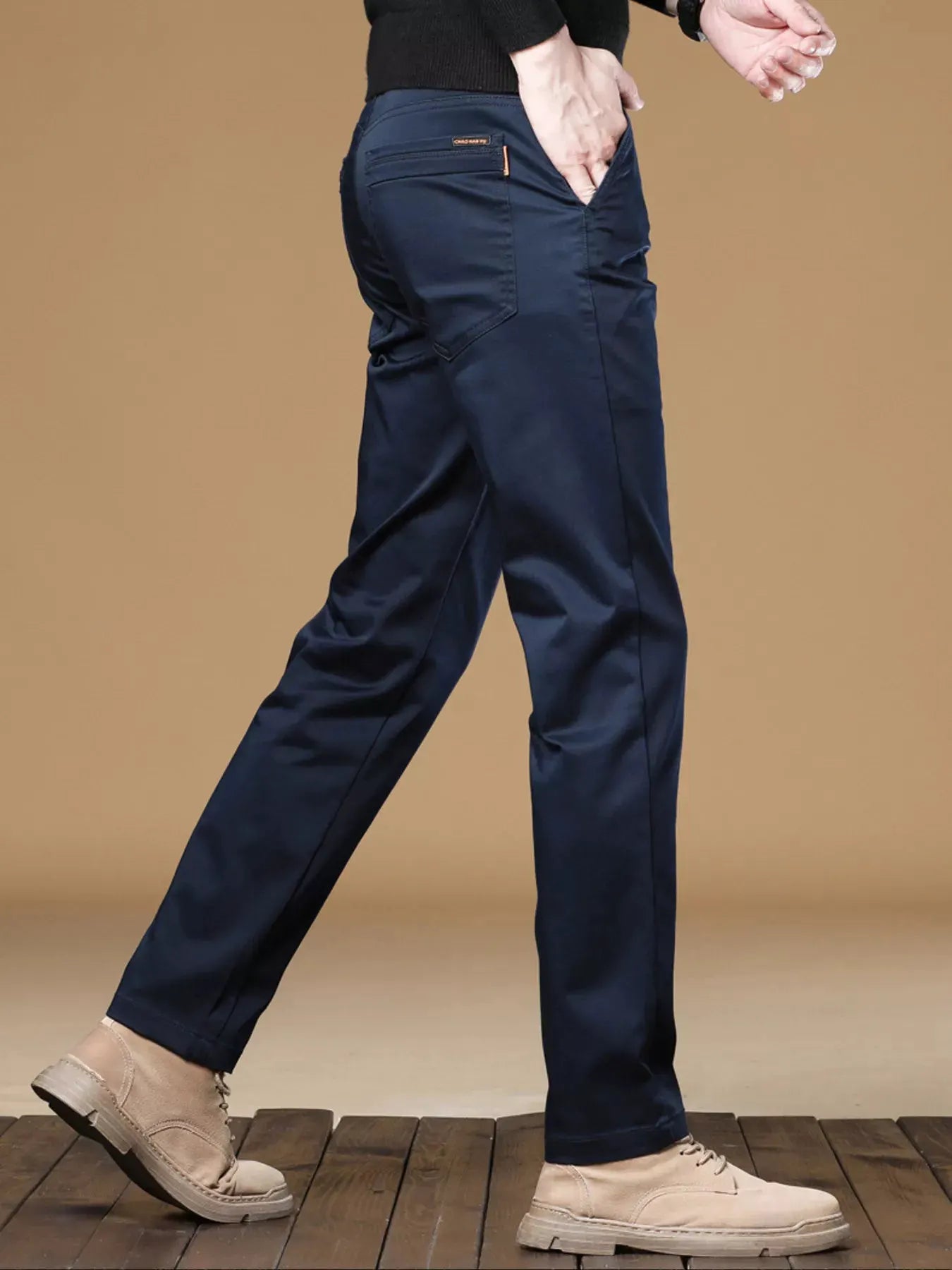 Men's Stretch Fit Casual Pants by Trendsi