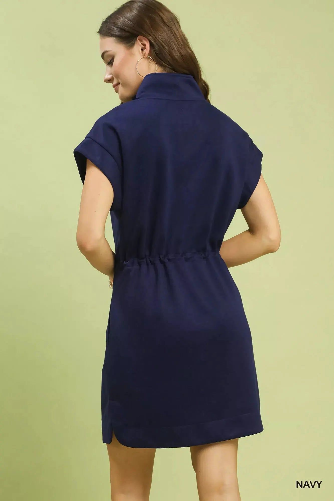 Umgee Dolman Sleeve Zip Detail Dress by Umgee USA