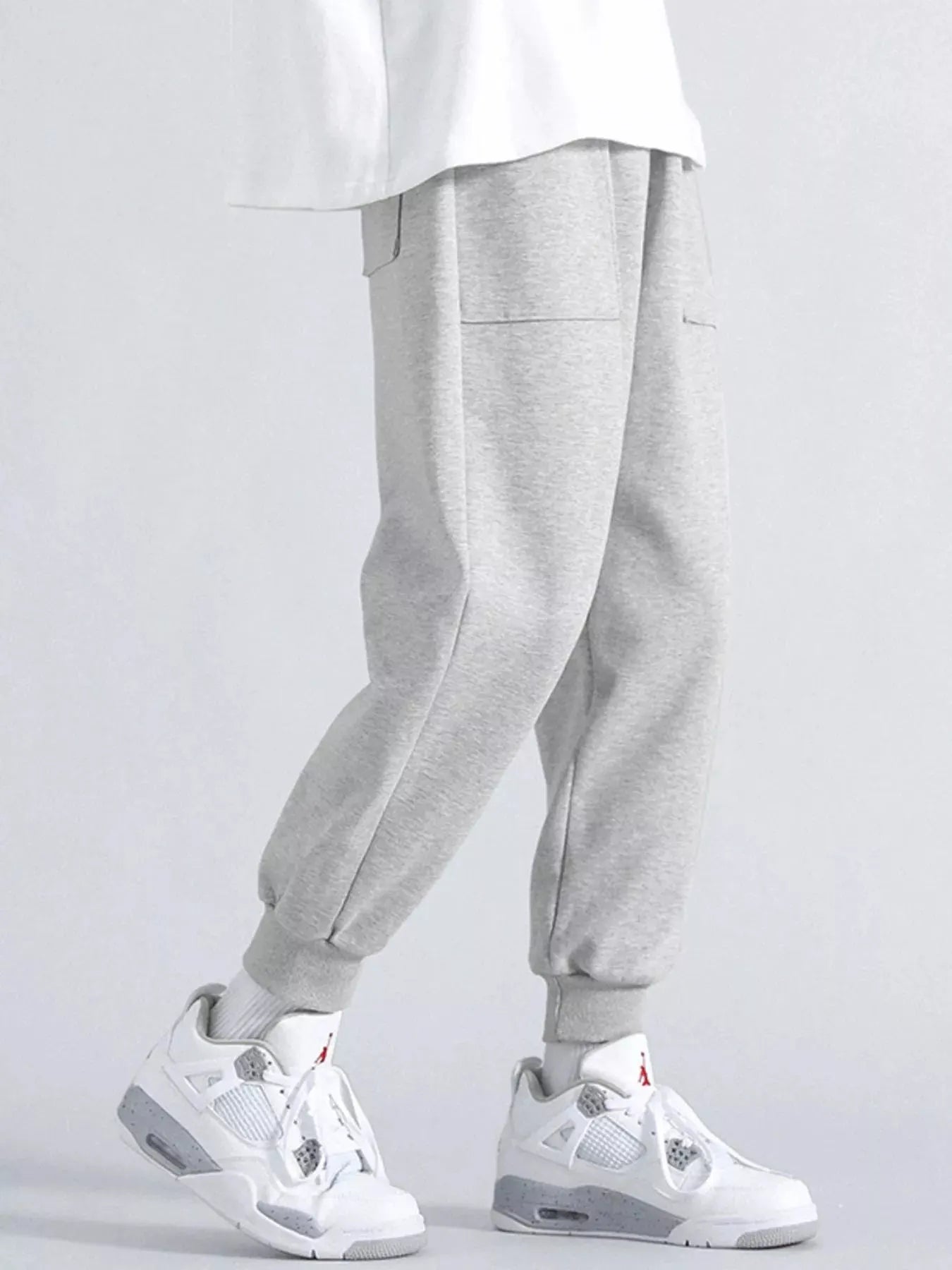 Men's Plus Size Casual Loose Fit Joggers by Partner Label