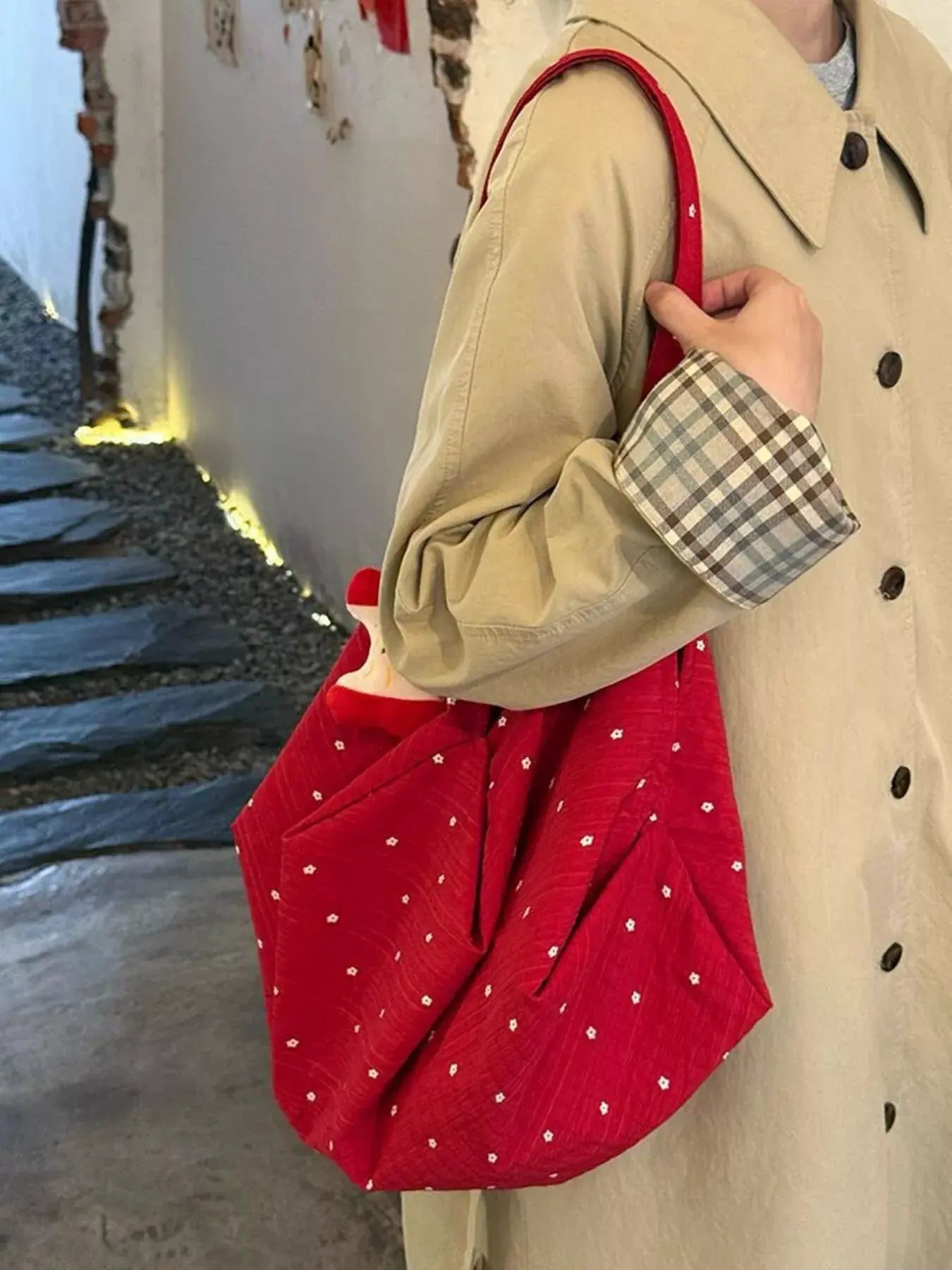 Polka Dot Handbag with Apple Charm by POL