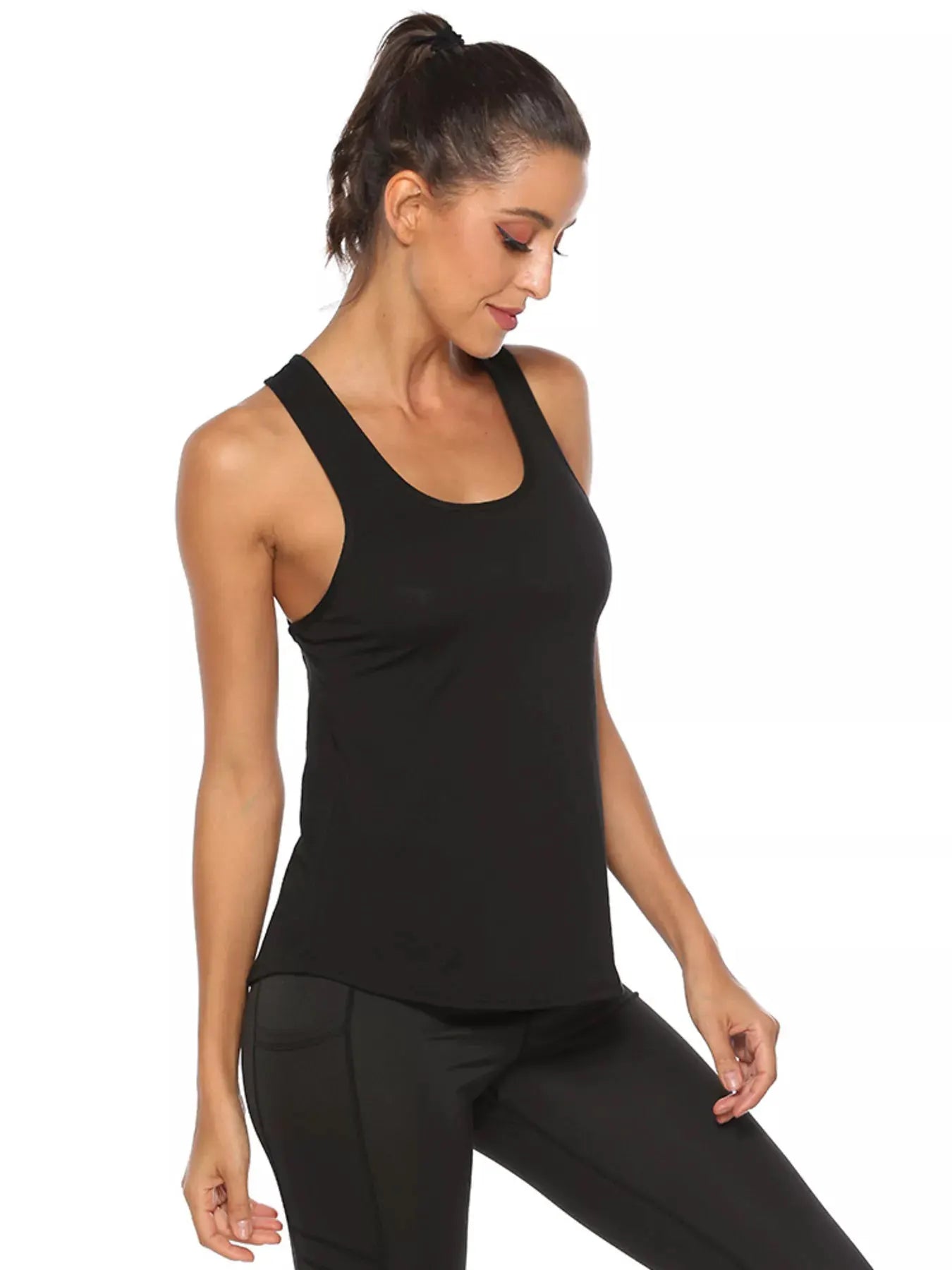Lightweight Crisscross Active Tank by Trendsi