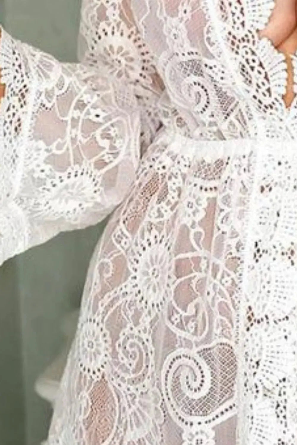 V-Neck Lace Cover-Up Dress by Partner Label