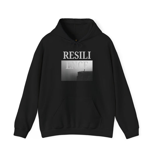 Resilience Hoodie — Minimalist Monochrome Photo Pullover