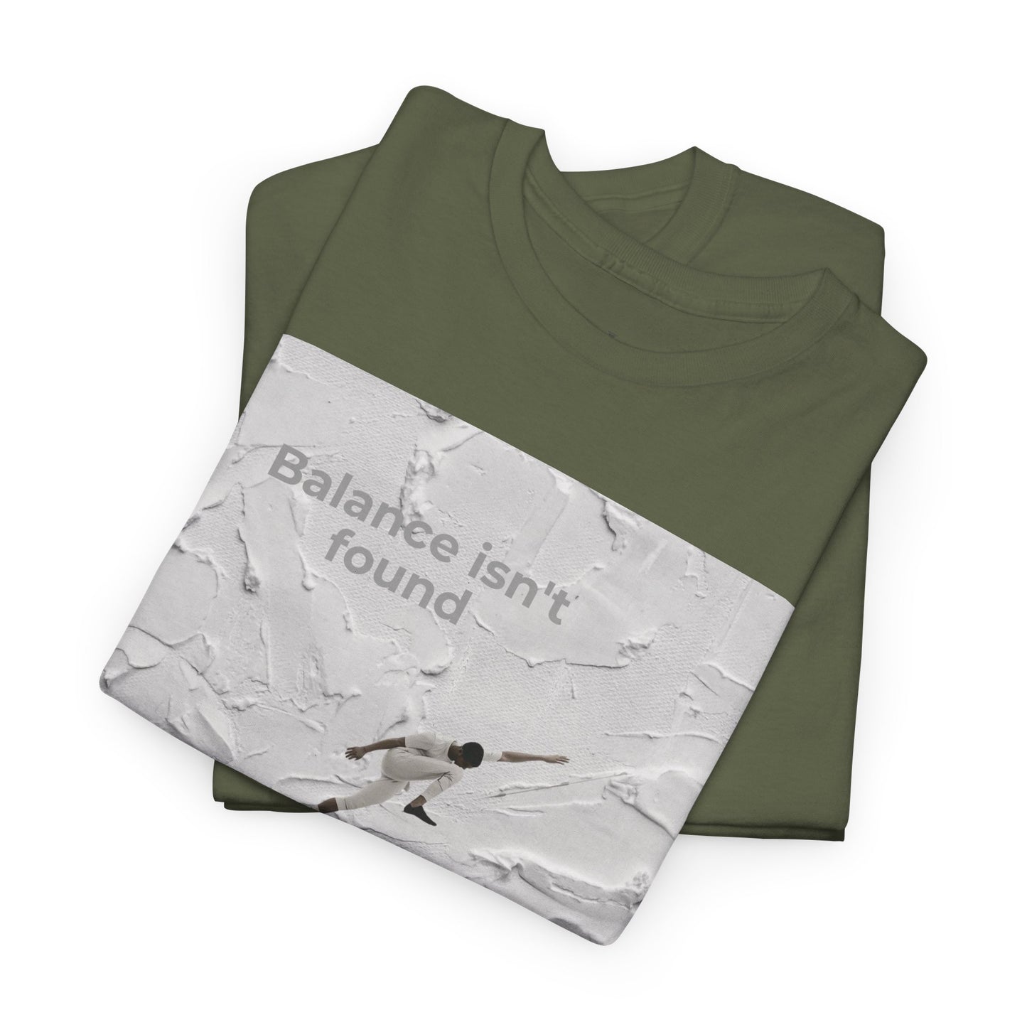 Balance Isn't Found T Shirt | Minimal Motivational Tightrope Graphic Unisex Tee