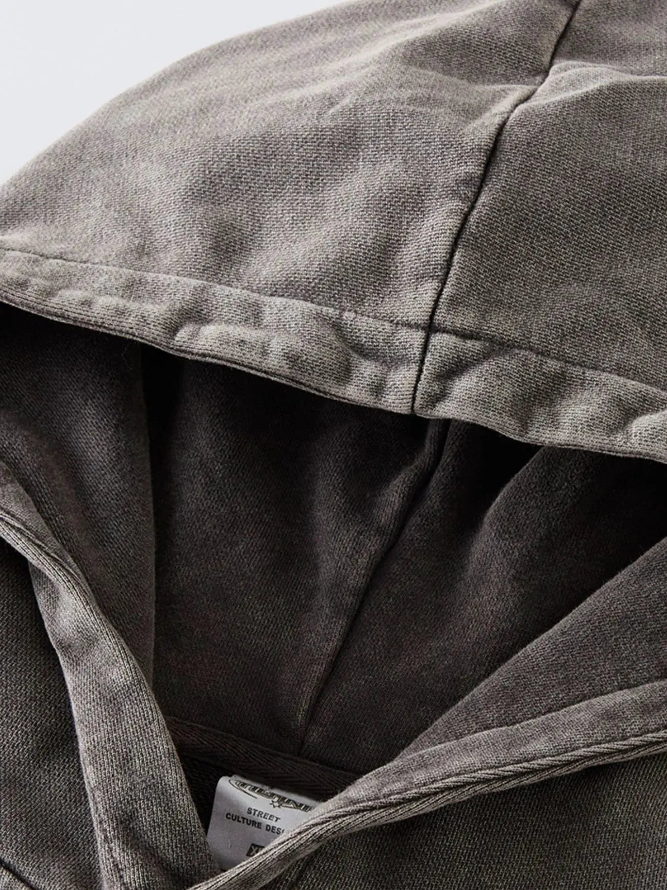 Men's Distressed Long Sleeve Hoodie by Trendsi