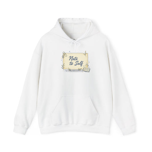 Unisex Heavy Blend Hoodie | “Note to Self” Minimal Design