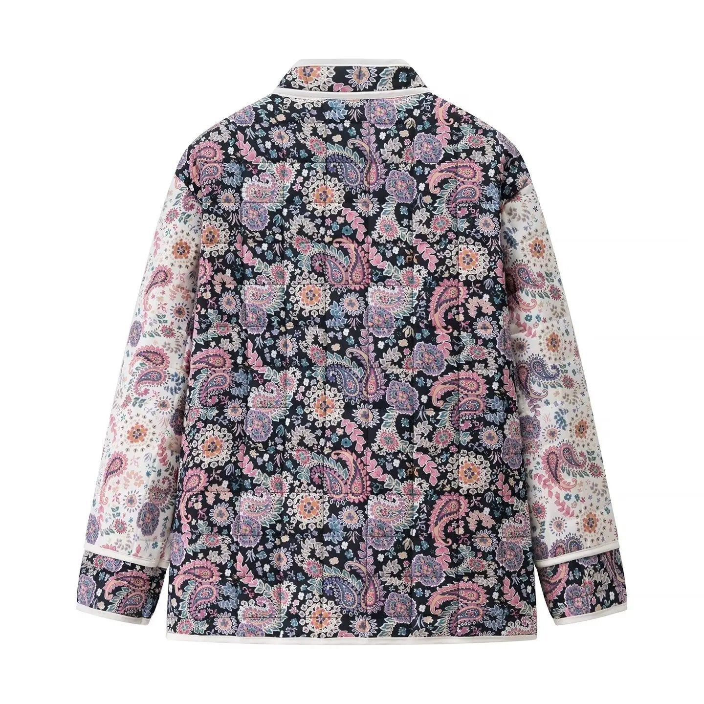 Women's Quilted Jacket Paisley Floral Patchwork BYMANYC ® New York CONTEMPORARY VIBRANT BOHO OUTERWEAR - New Collection by BYMANYC ® New York