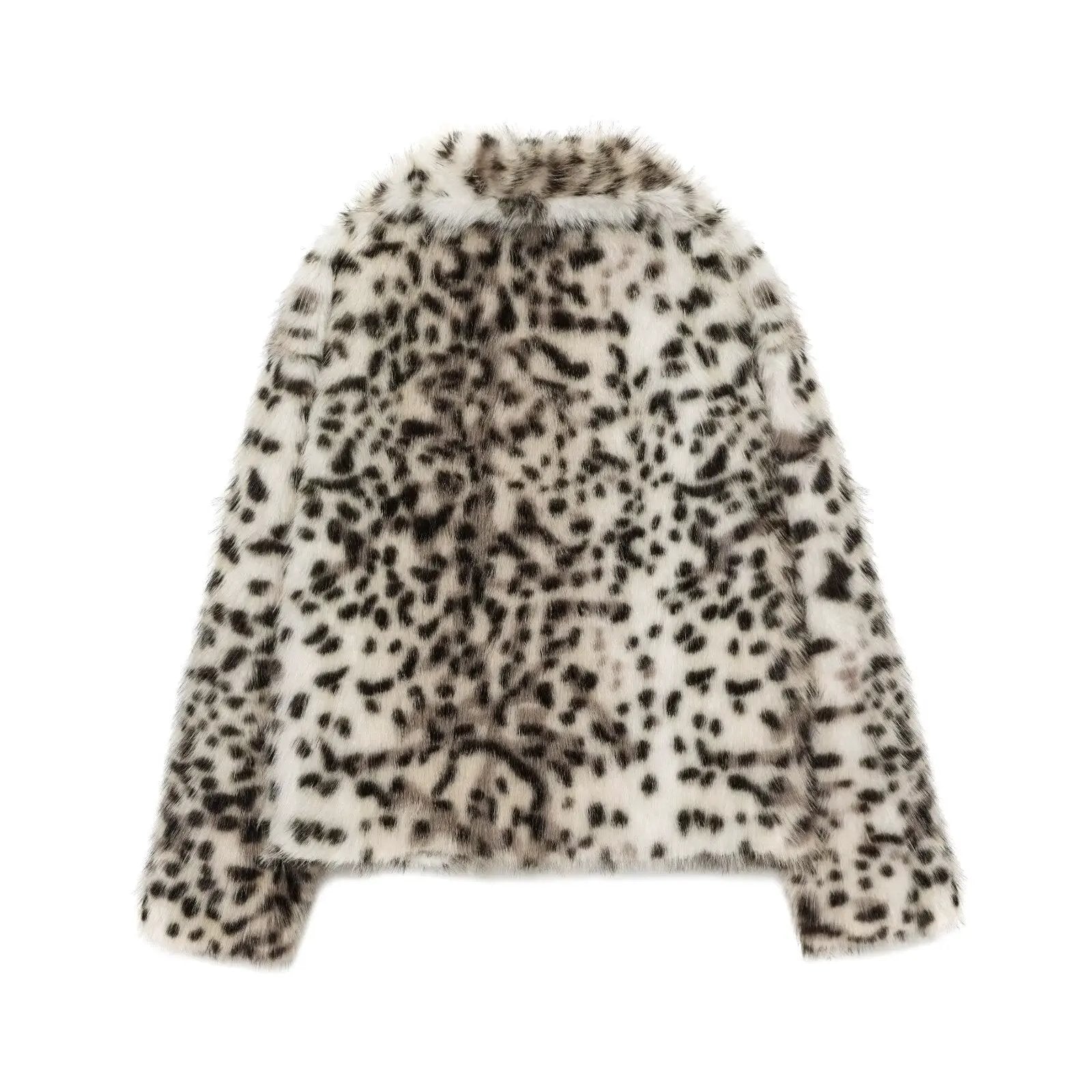 Women's Snow Leopard Faux Fur Short Jacket BYMANYC ® New York CONTEMPORARY VIBRANT MODERN FASHION - New Collection by BYMANYC ® New York