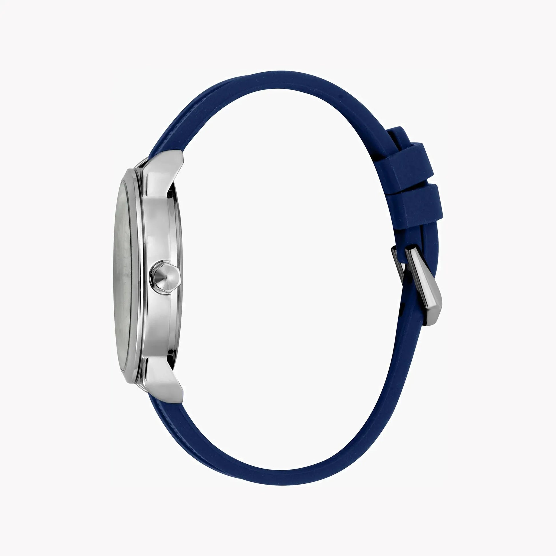 Just Cavalli Men's Blue Silicone Watch, Silver Dial | Jc1g141p0025 by JUST CAVALLI