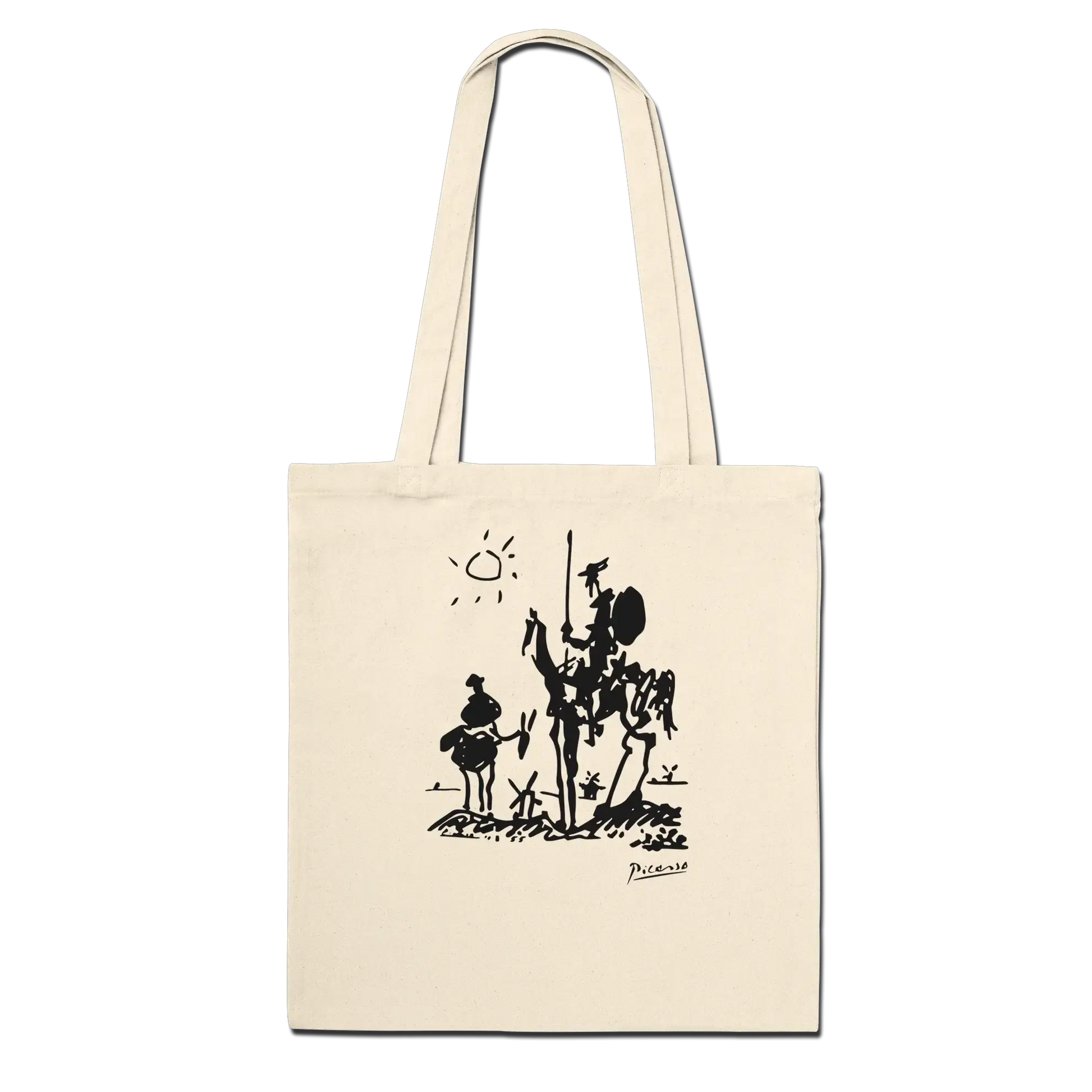 Pablo Picasso Don Quixote of La Mancha 1955 artwork tote bag by Art-O-Rama Shop