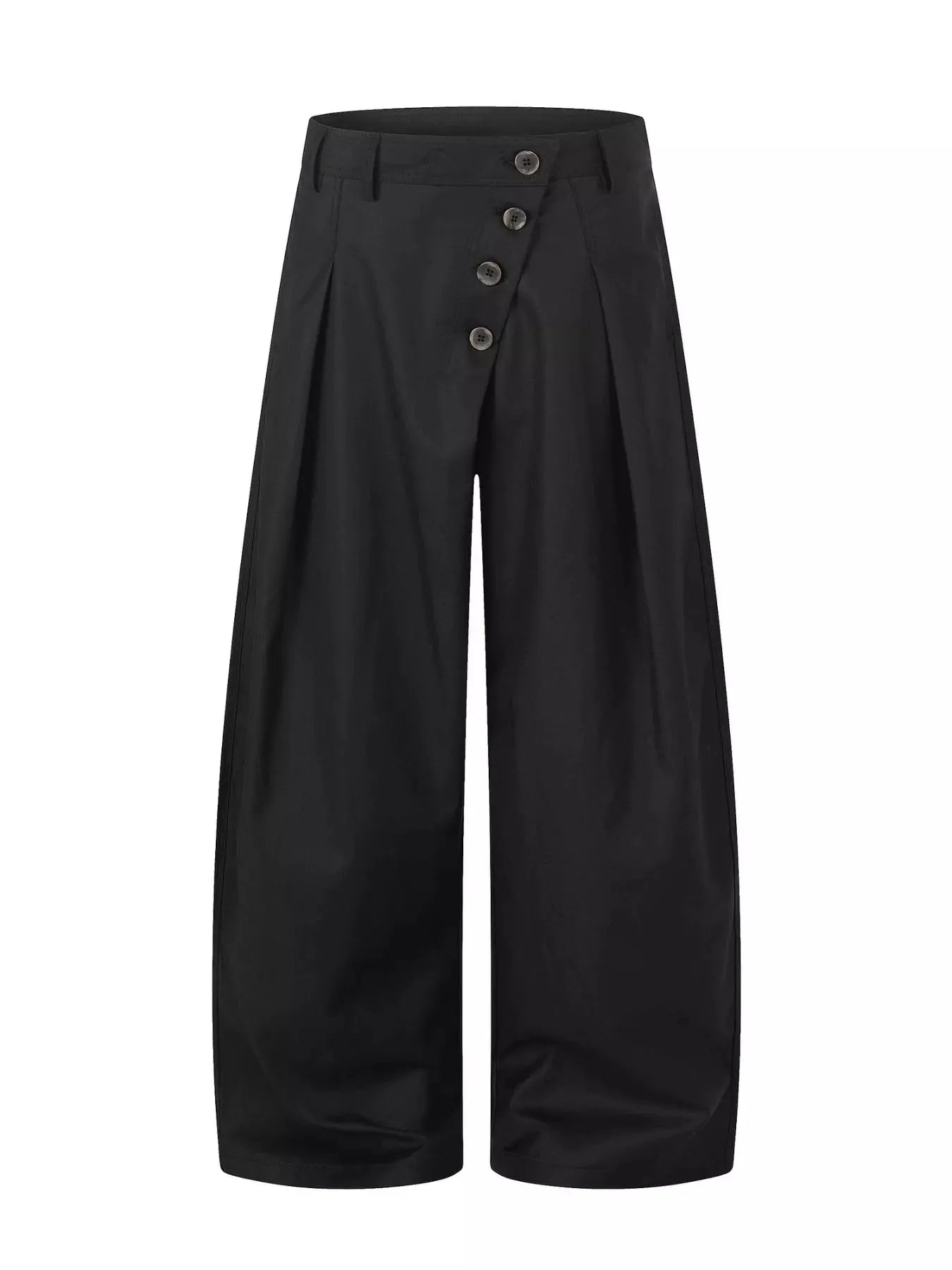 Men's Asymmetrical Button Wide-Leg Pants by Partner Label