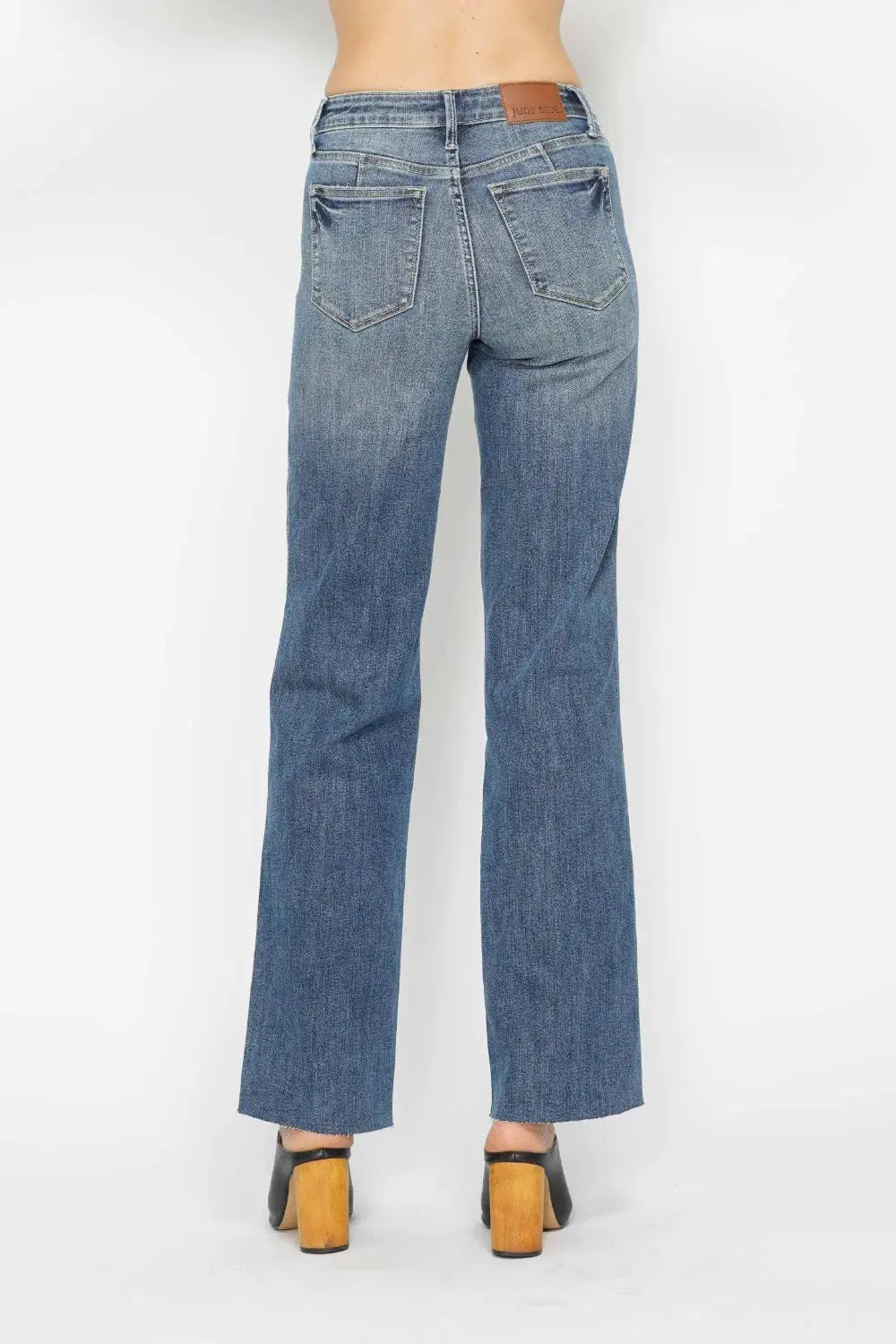 Judy Blue Full Size Tummy Control Straight Jeans by Judy Blue