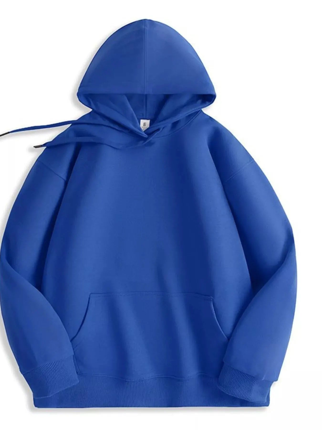 Men's Full Size Solid Color Casual Hoodie Plus Size by Trendsi