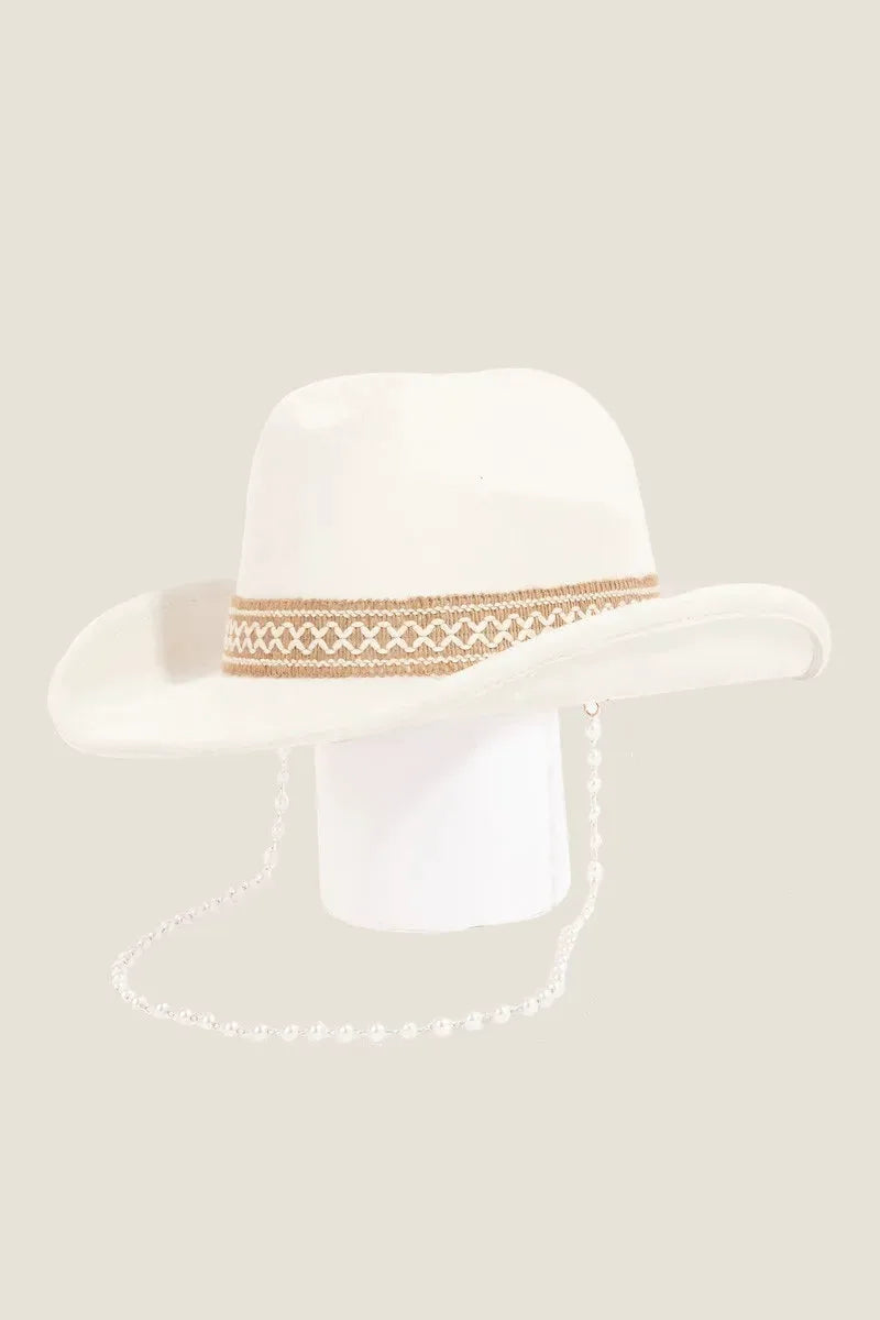 Fame Ornate Band Cowboy Hat by Fame