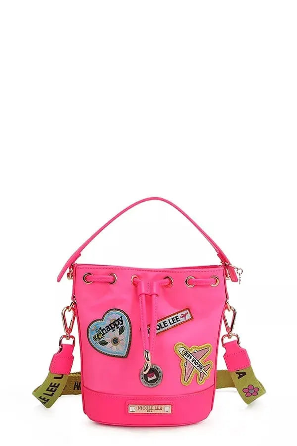Nicole Lee USA Color Patch Bucket Bag by Nicole Lee USA