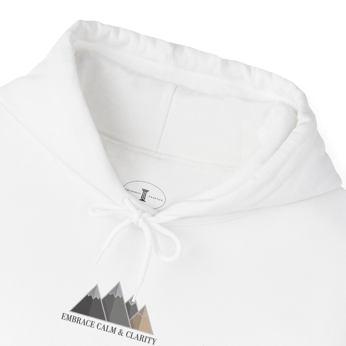 Disciplined Calm Hoodie | Minimal Stoic Mantra for Intentional Living