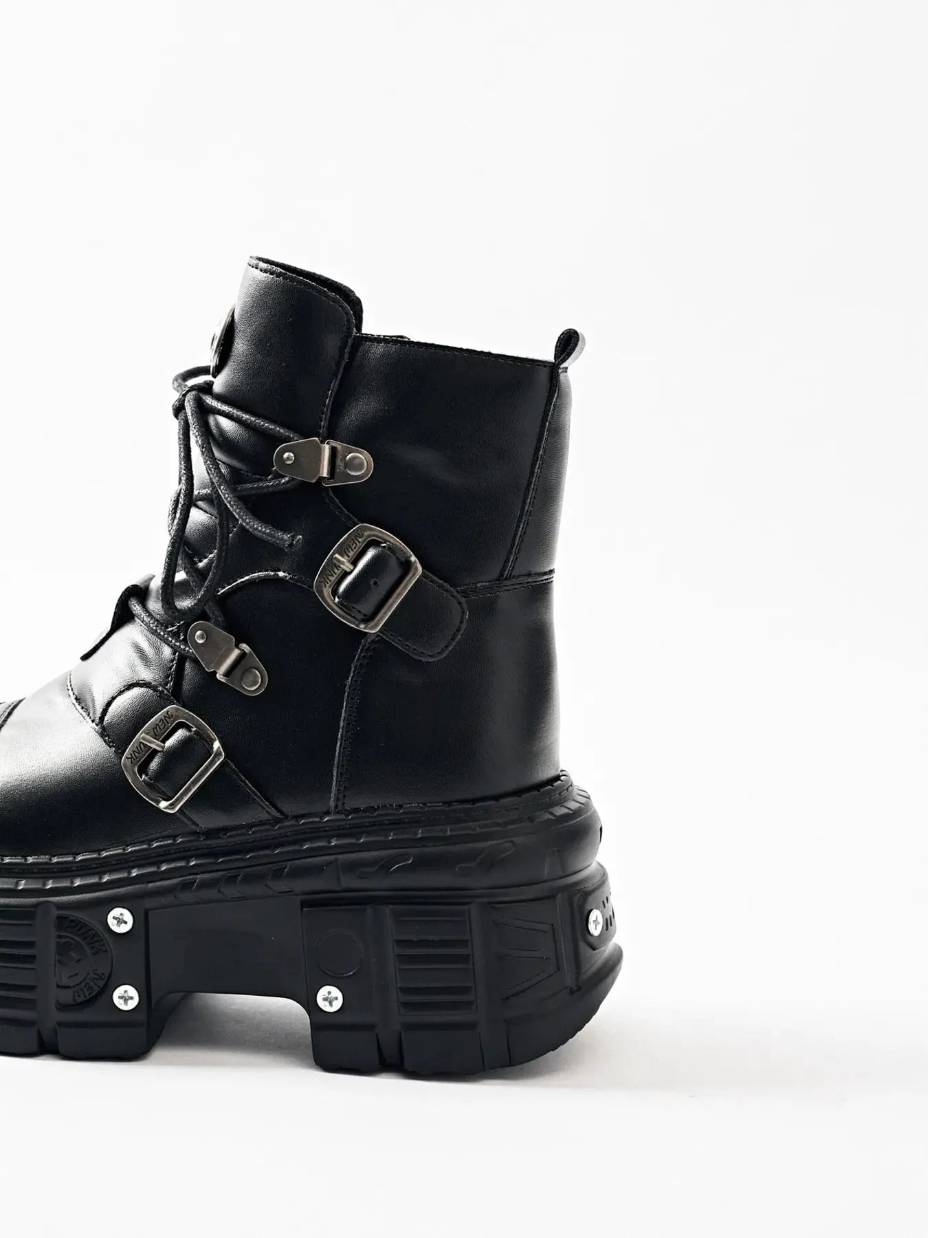 Lace Up Platform Boots by Partner Label