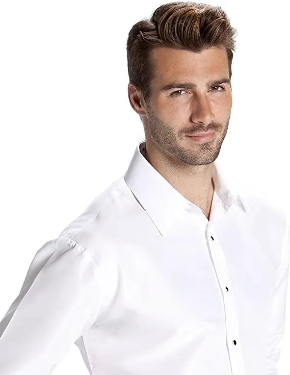 Luxe Microfiber® Men’s Fitted Dress Shirt, Tuxedo Shirt by Tux-USA