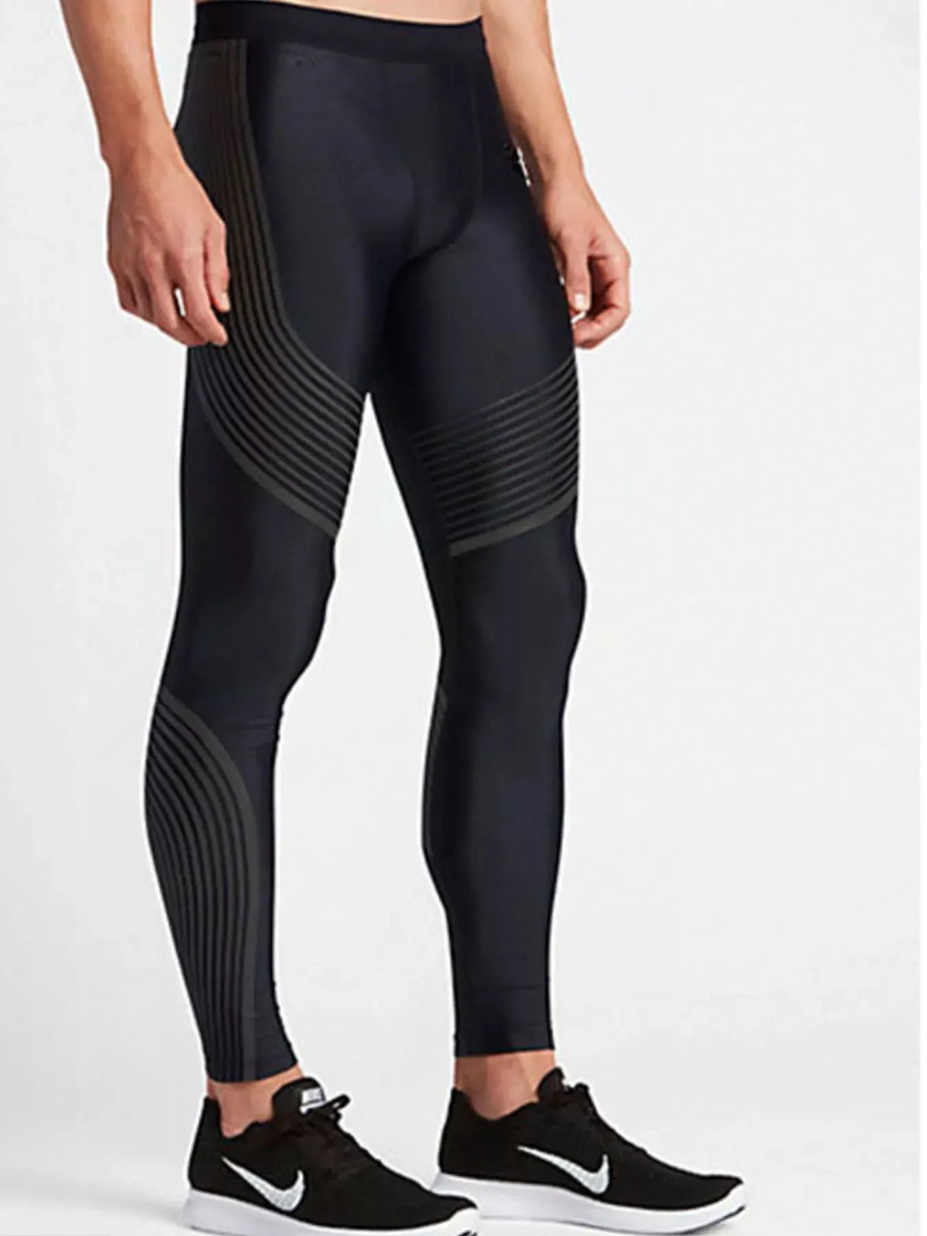 Men's High Waist Active Leggings by Trendsi