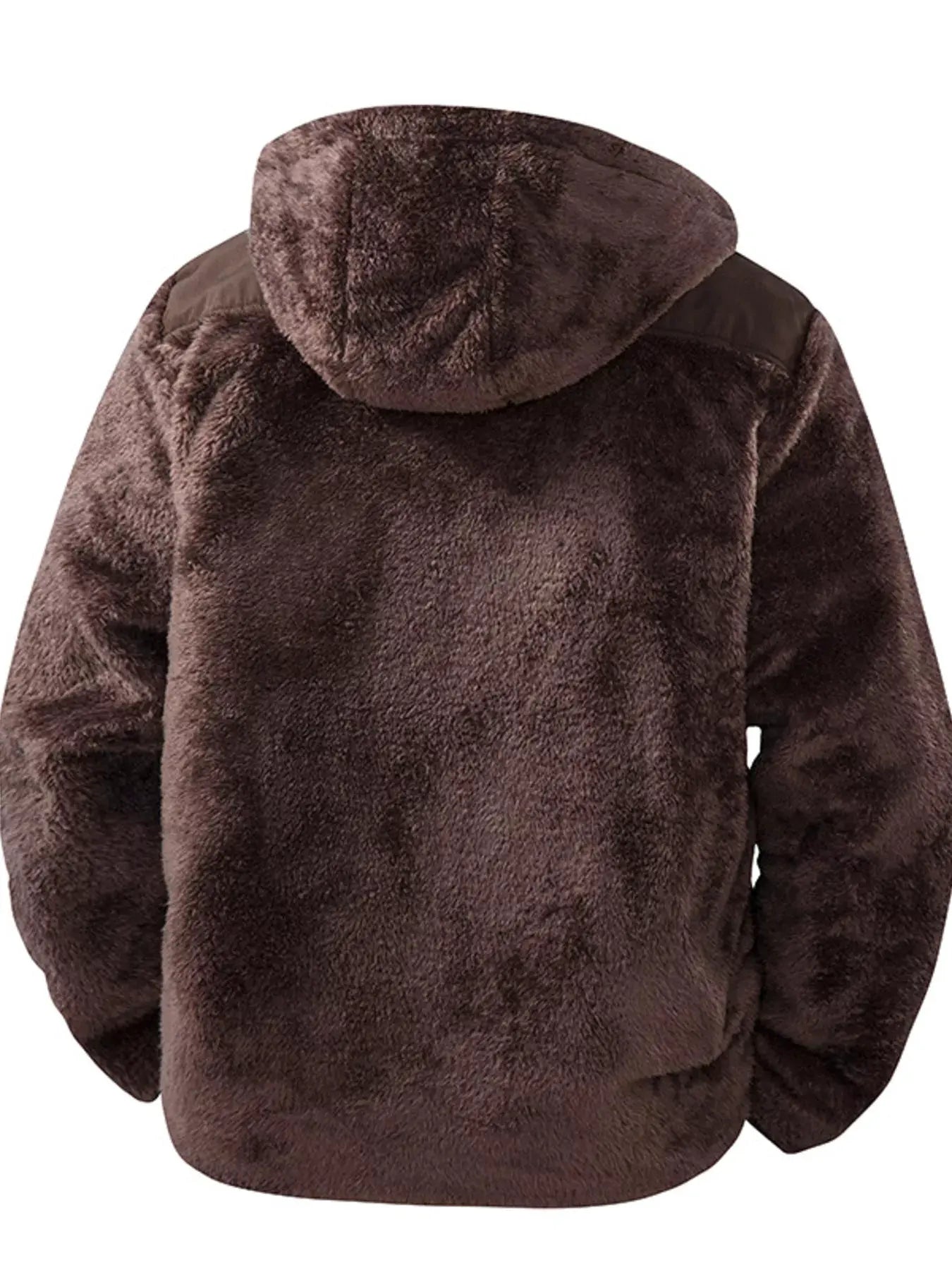 Men's Zip Up Fleece Hooded Jacket by Partner Label
