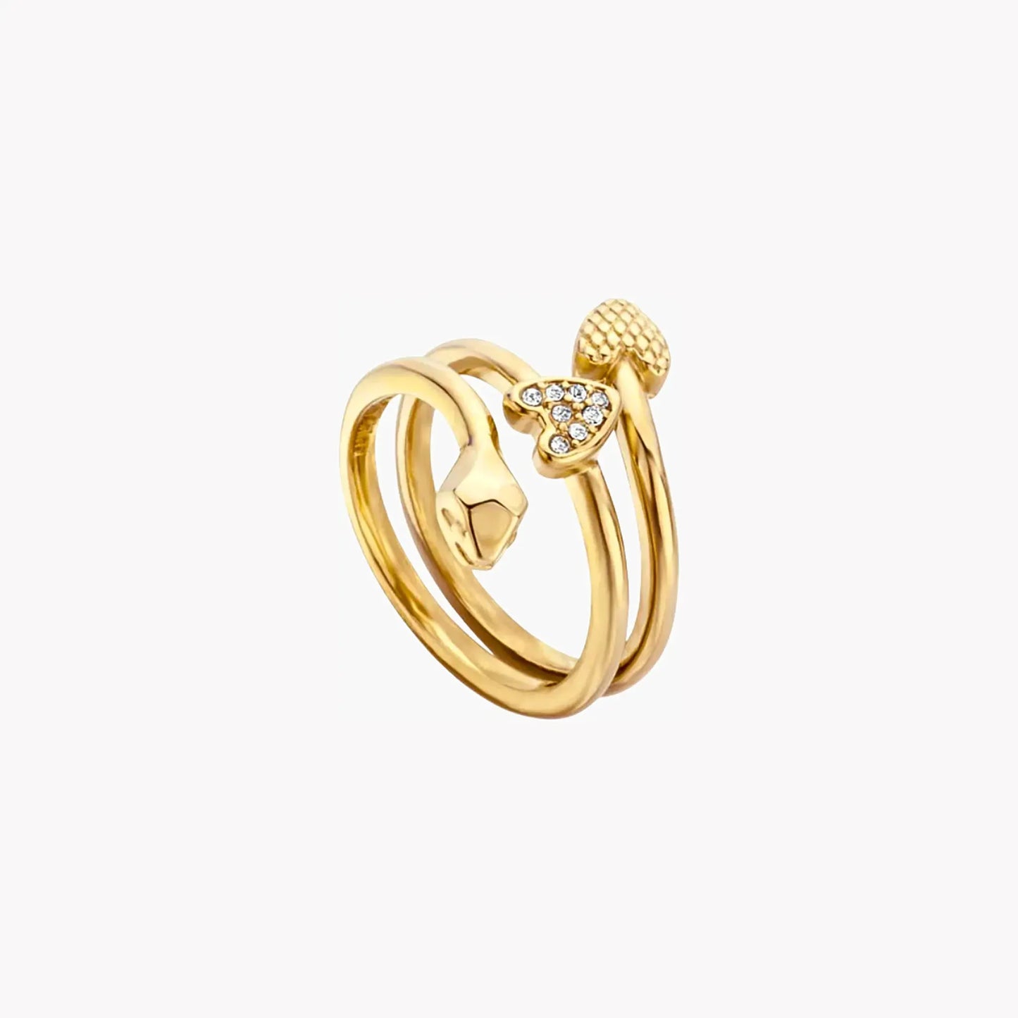 Just Cavalli Women's Gold Brass Ring, Gold Finish | Jcrg00620207 by JUST CAVALLI
